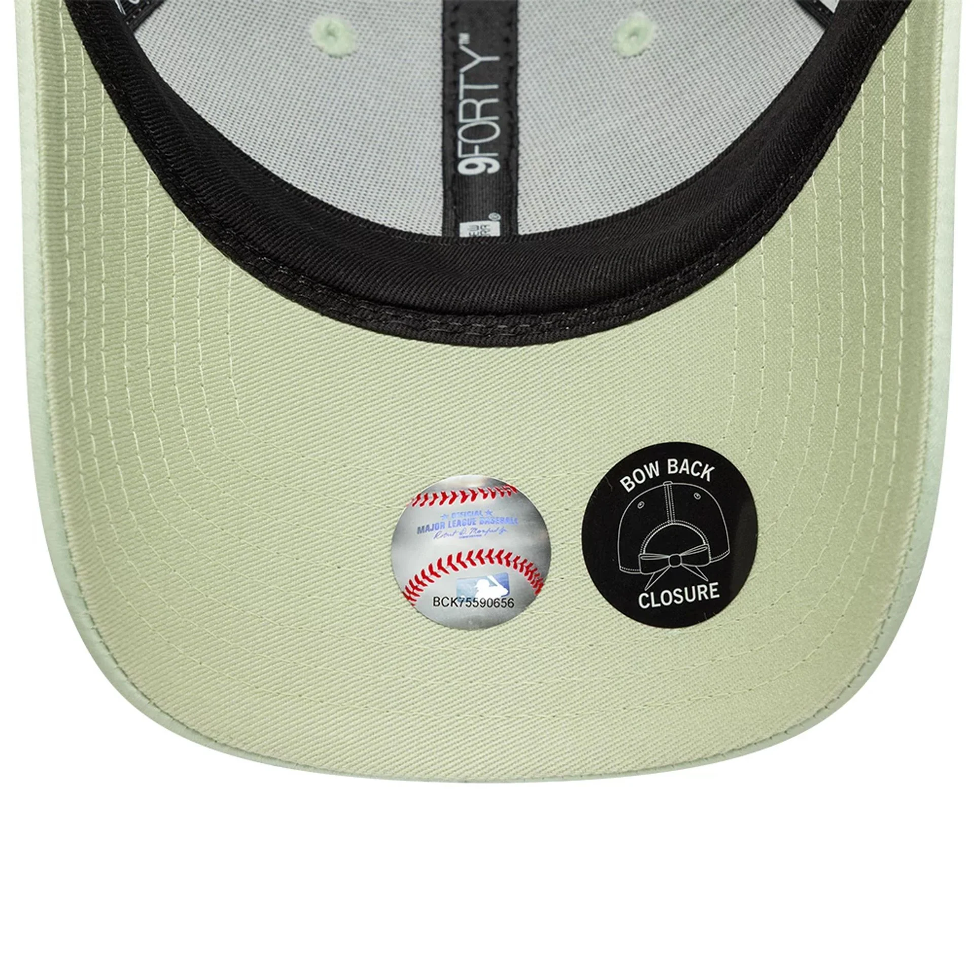 LA Dodgers Womens MLB Satin Bow Back Pastel Green 9FORTY Adjustable Cap - Image 5