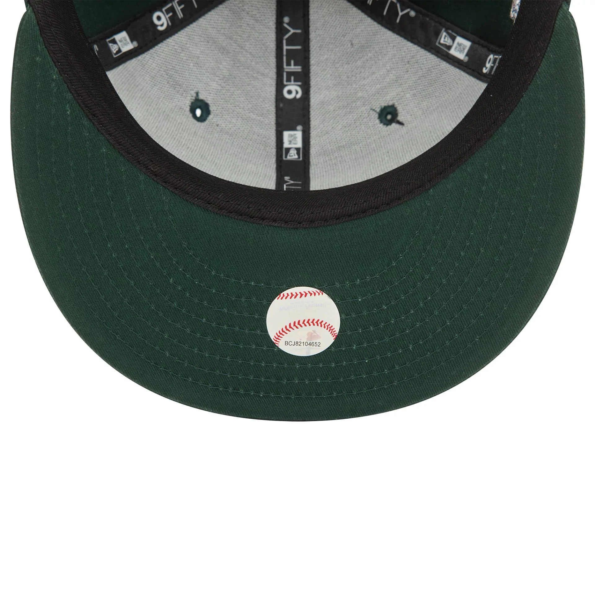 LA Dodgers Wordmark Patch Dark Green 9FIFTY Cap - Image 6