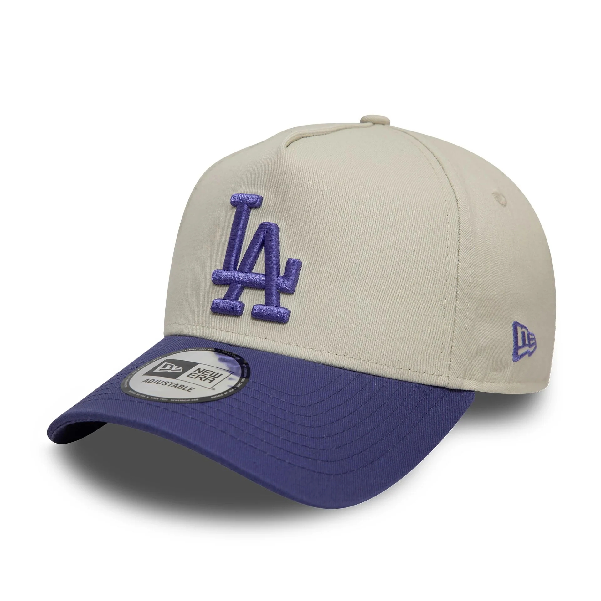 LA Dodgers World Series Patch Cream 9FORTY A-Frame Adjustable Cap - Image 3