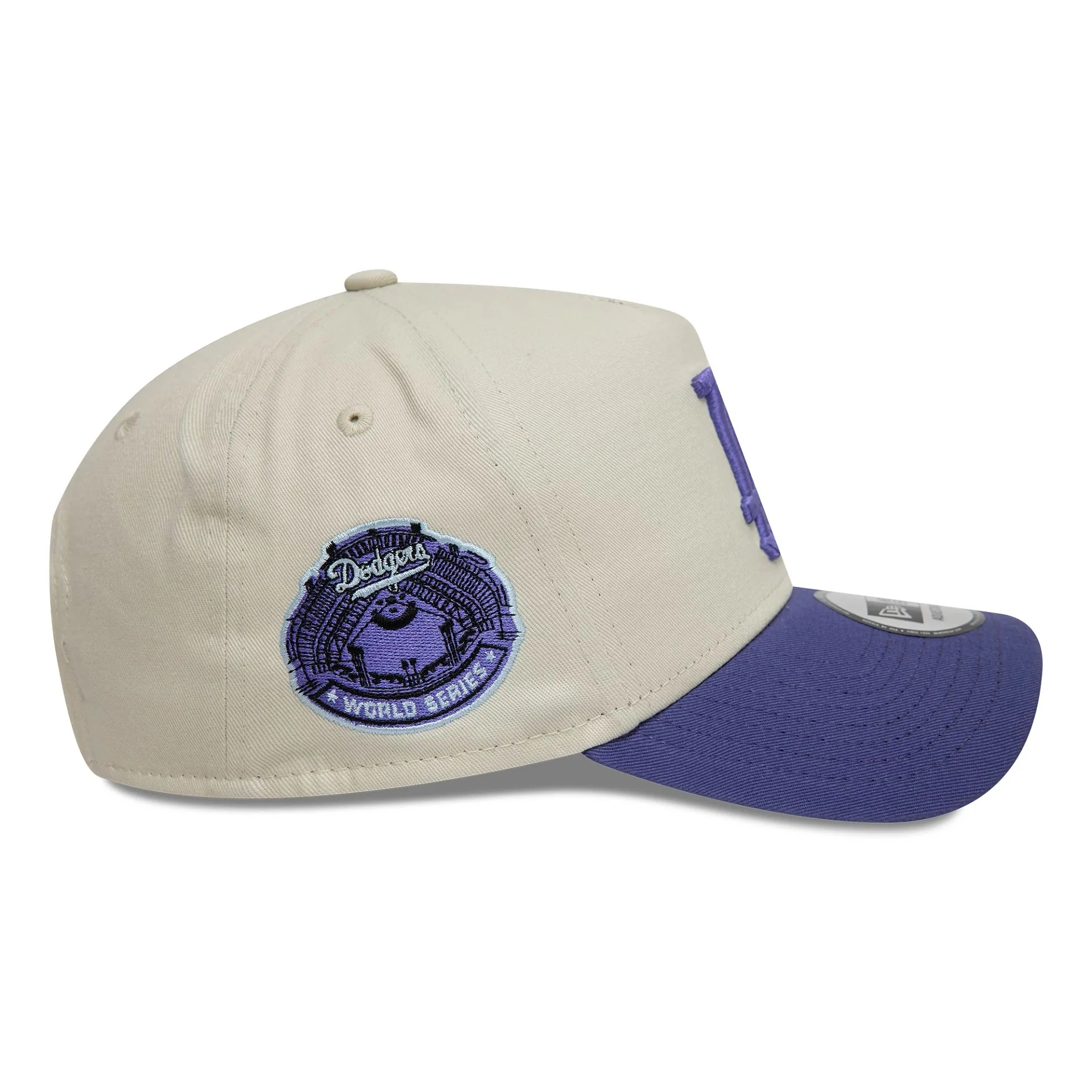 LA Dodgers World Series Patch Cream 9FORTY A-Frame Adjustable Cap - Image 4