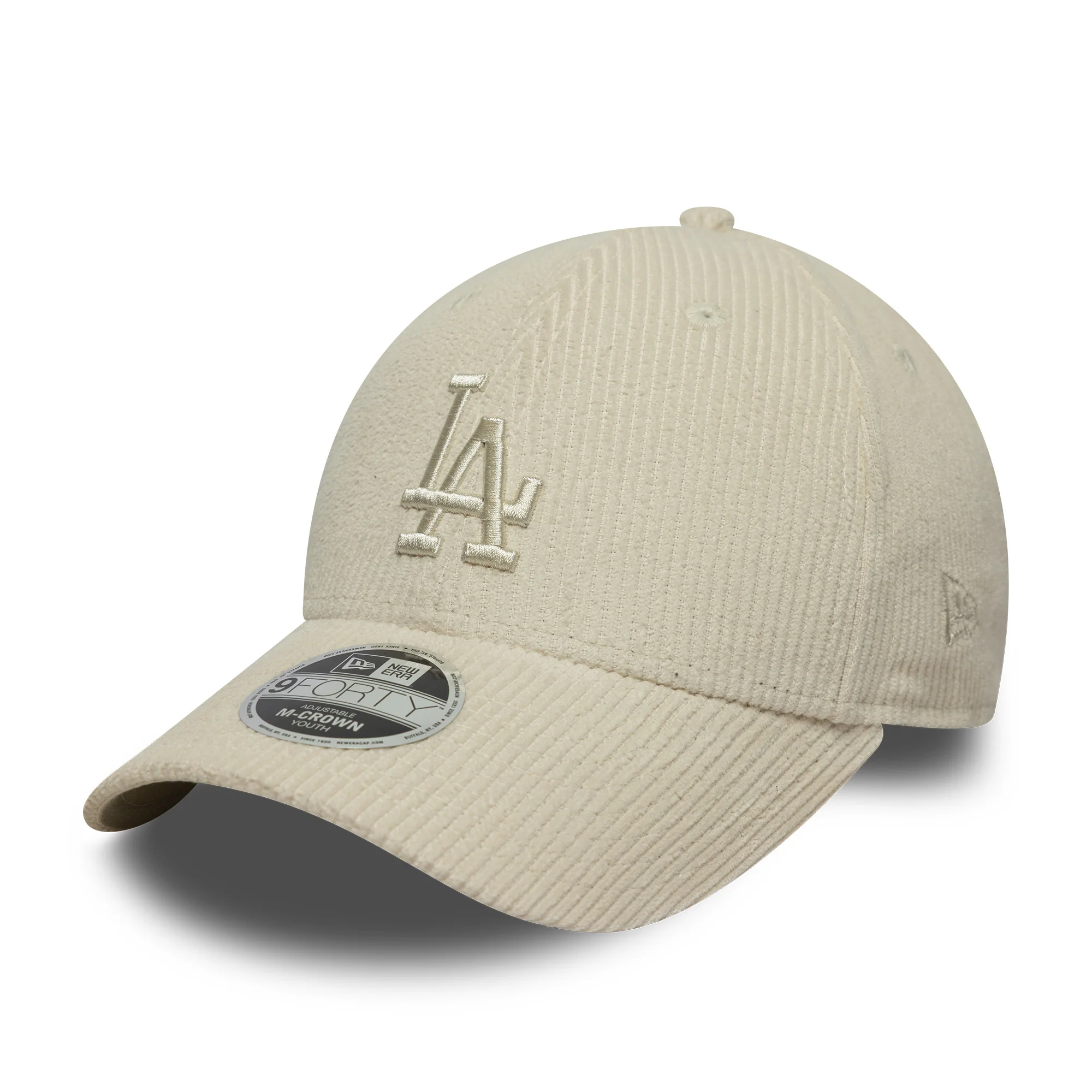 LA Dodgers Youth MLB Cord Cream 9FORTY M-Crown Cap - Image 5