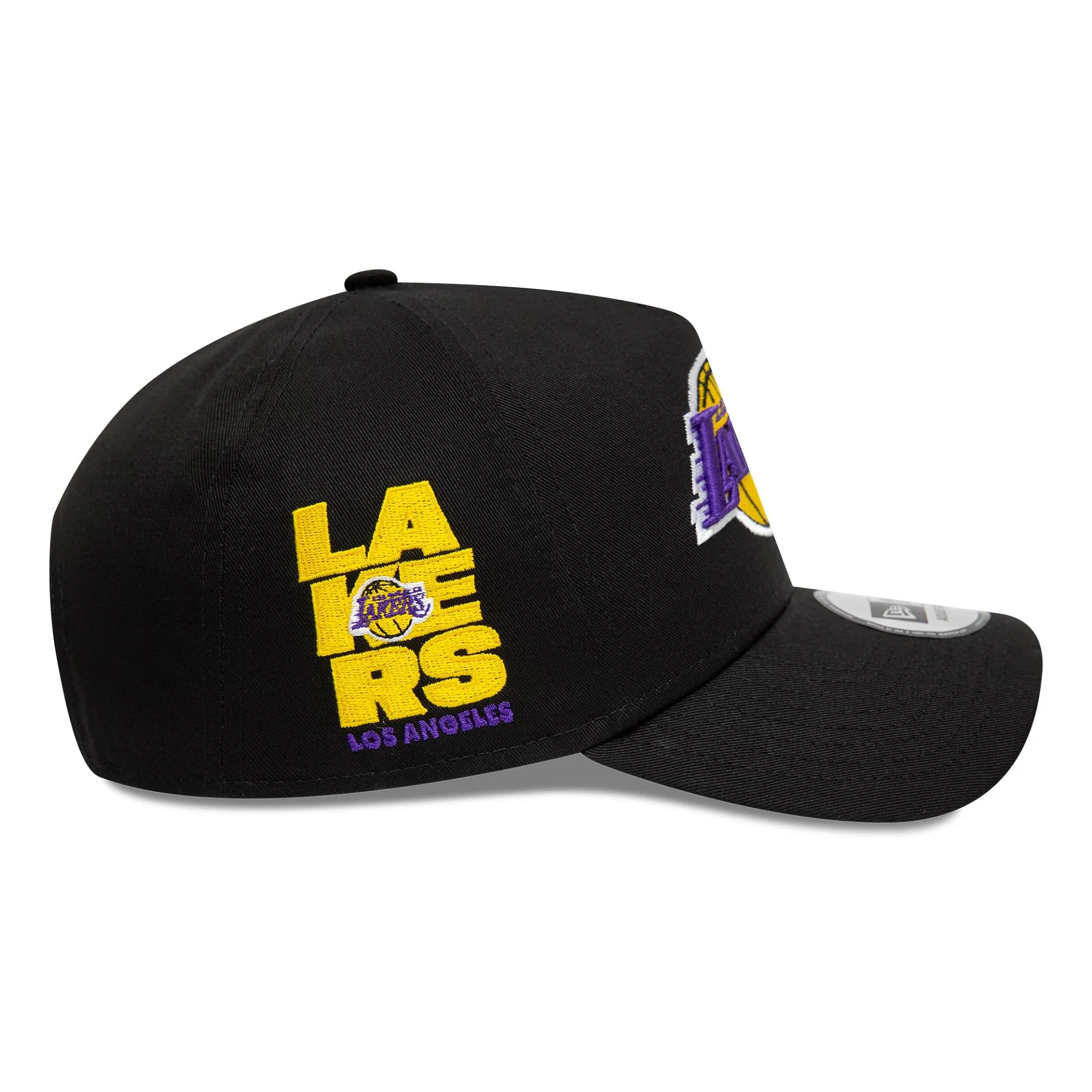 LA Lakers NBA Patch Black 9FORTY A-Frame Adjustable Cap - Image 4