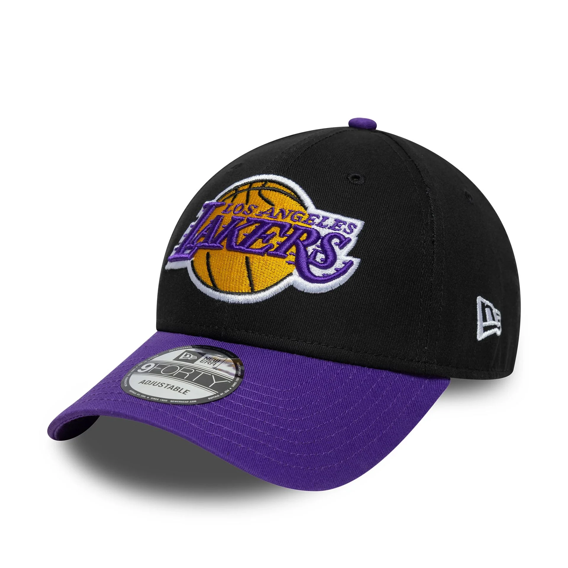 LA Lakers NBA Side Patch Black 9FORTY Adjustable Cap - Image 3