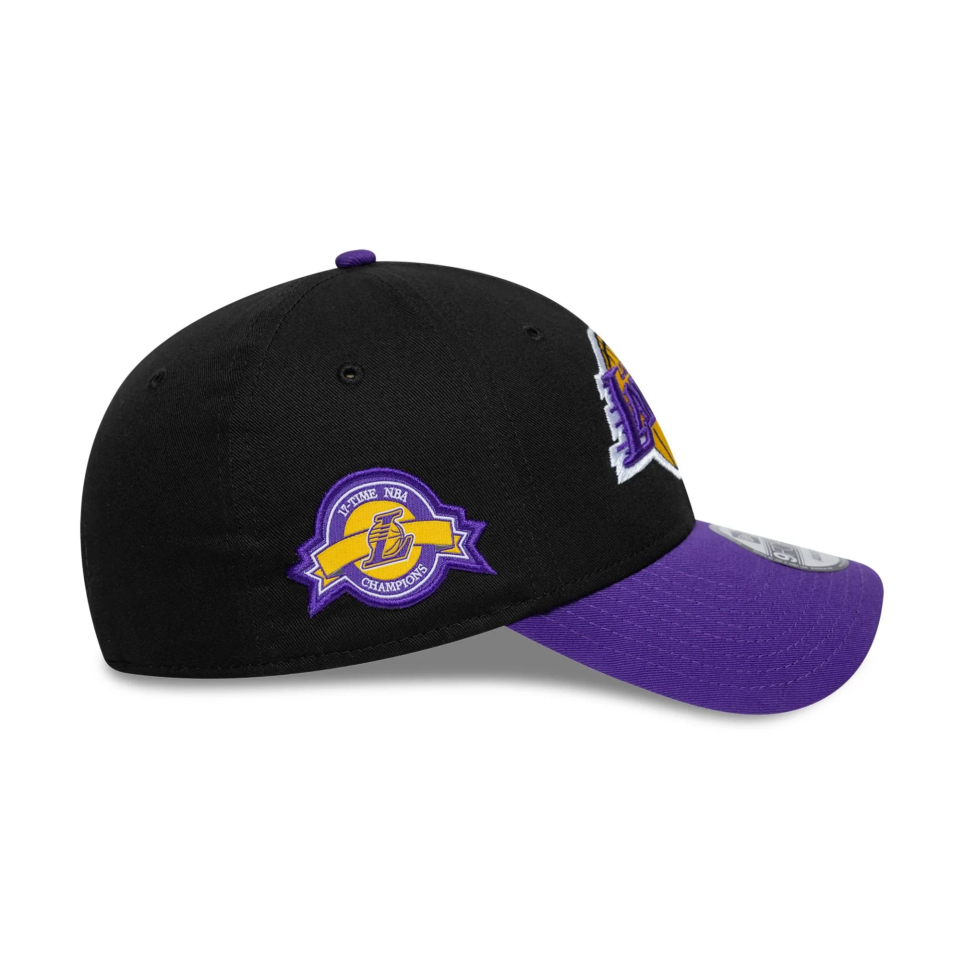 LA Lakers NBA Side Patch Black 9FORTY Adjustable Cap - Image 4