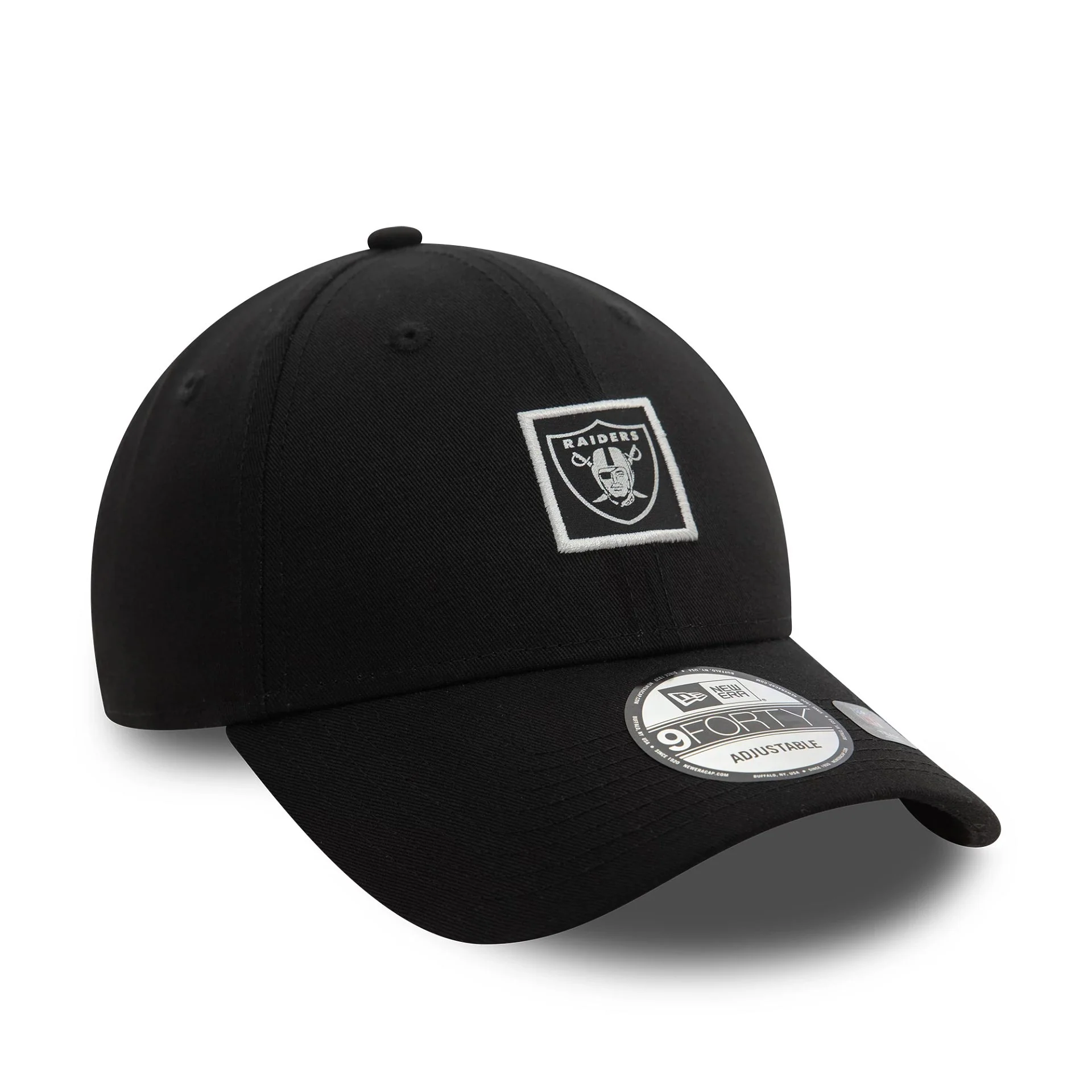 Las Vegas Raiders Metallic Patch Black 9FORTY Adjustable Cap - Image 3