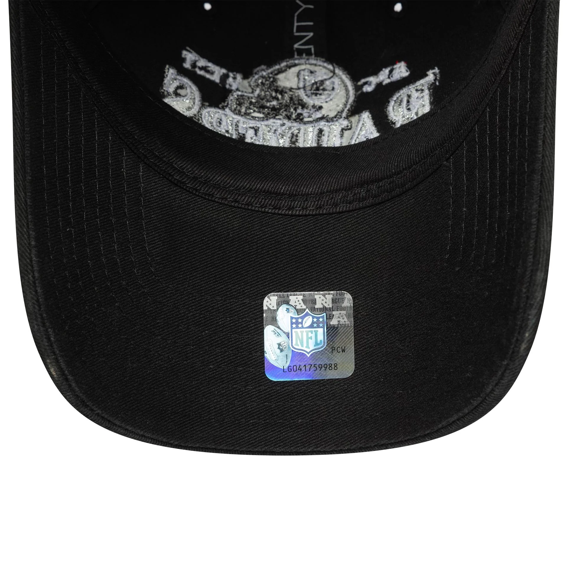 Las Vegas Raiders NFL Helmet Black 9TWENTY Adjustable Cap - Image 5