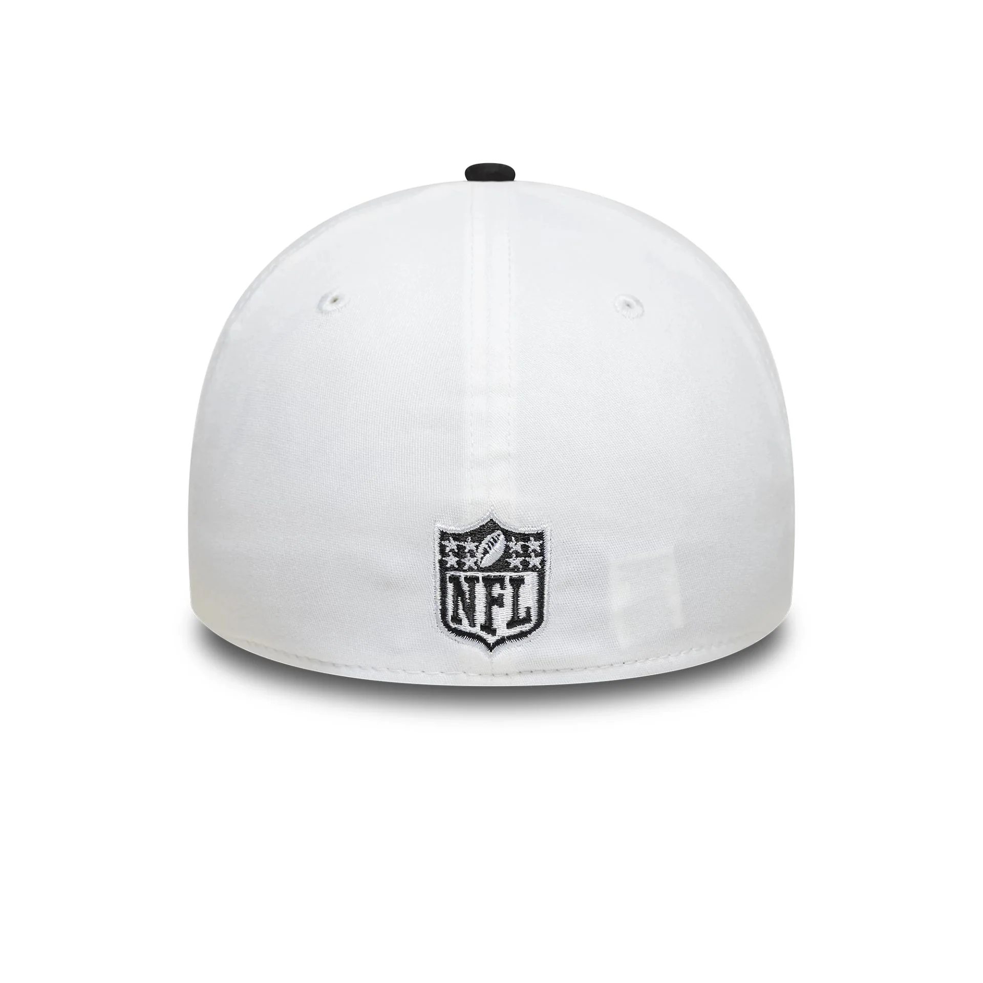 Las Vegas Raiders NFL Team Logo White 39THIRTY Stretch Fit Adjustable Cap - Image 4
