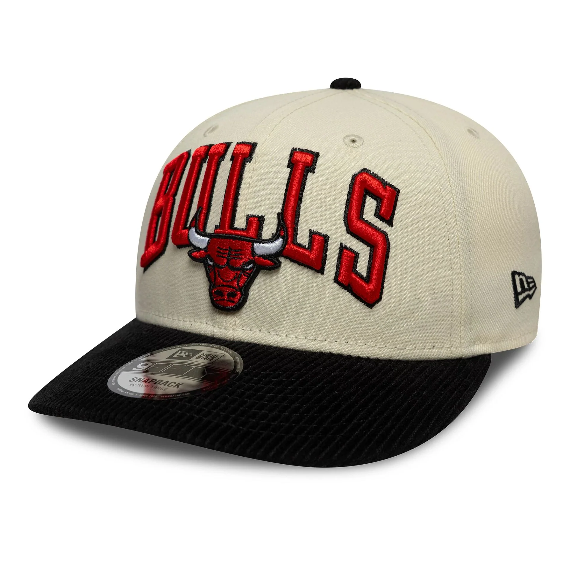 NBA Cord Visor Chicago Bulls Cream 9FIFTY Snapback Cap - Image 4