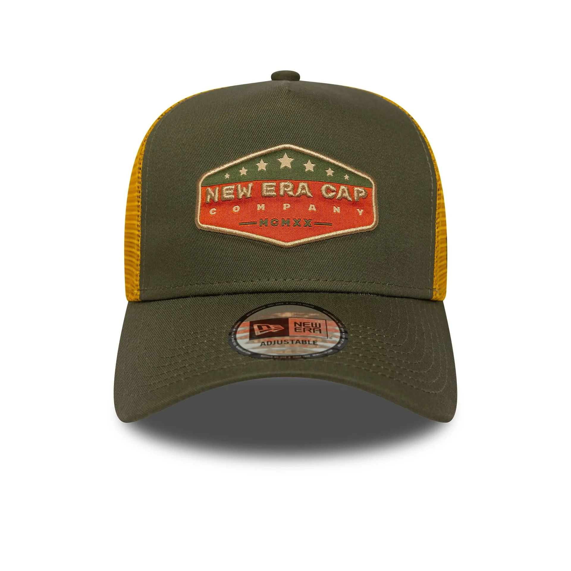New Era Cotton Patch Green 9FORTY A-Frame Trucker Adjustable Cap - Image 2