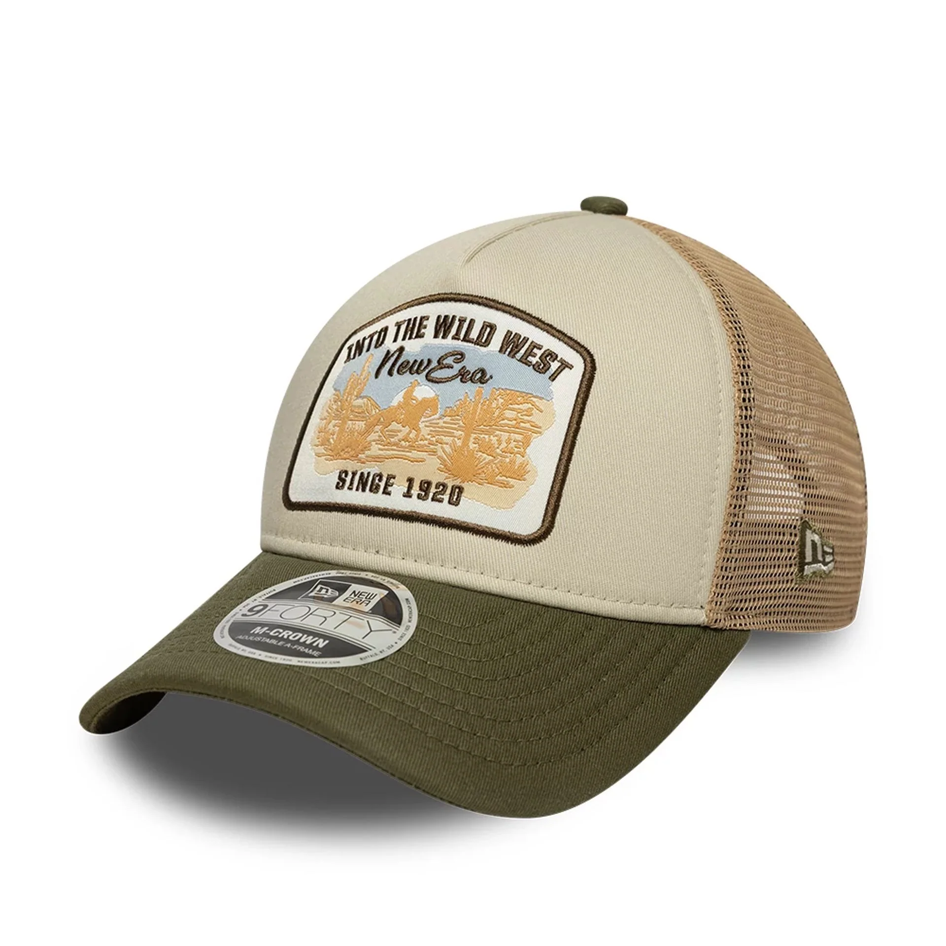 New Era Dark Green 9FORTY M-Crown A-Frame Trucker Adjustable Cap - Image 4