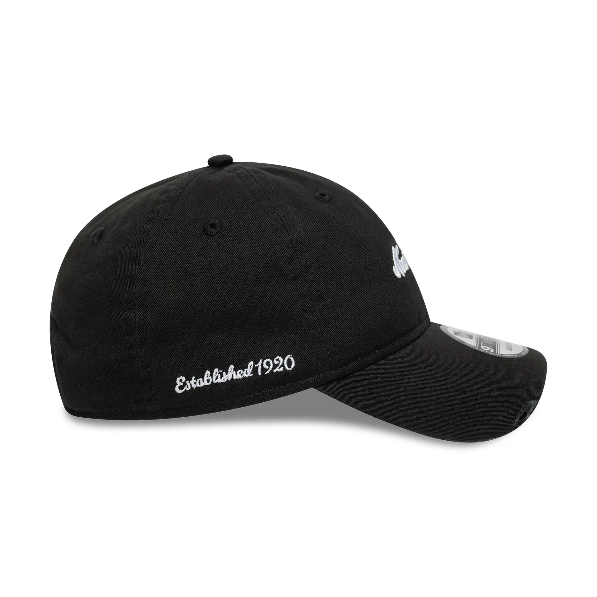 New Era Distressed Black 9TWENTY Adjustable Cap - Image 4