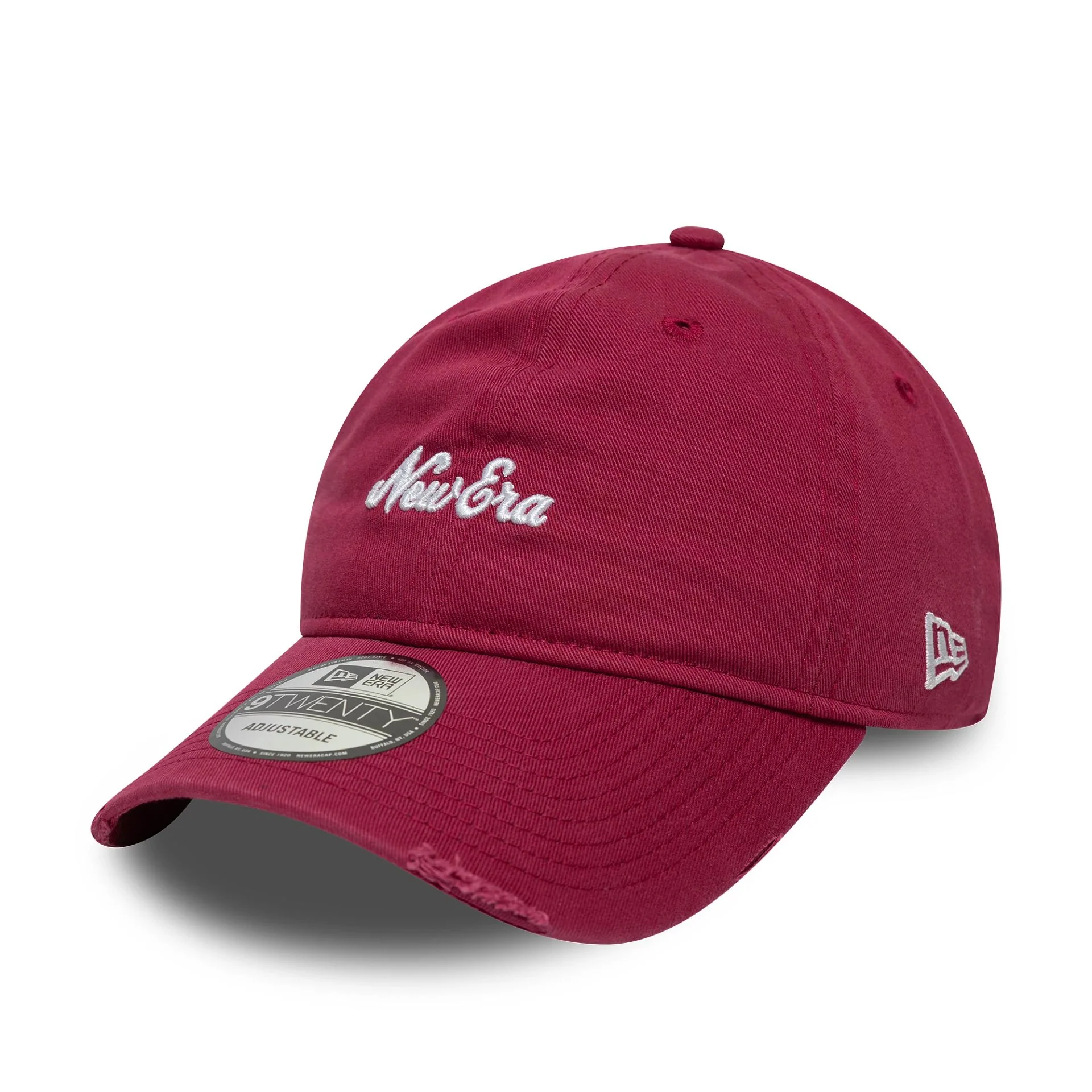 New Era Distressed Dark Red 9TWENTY Adjustable Cap - Image 3