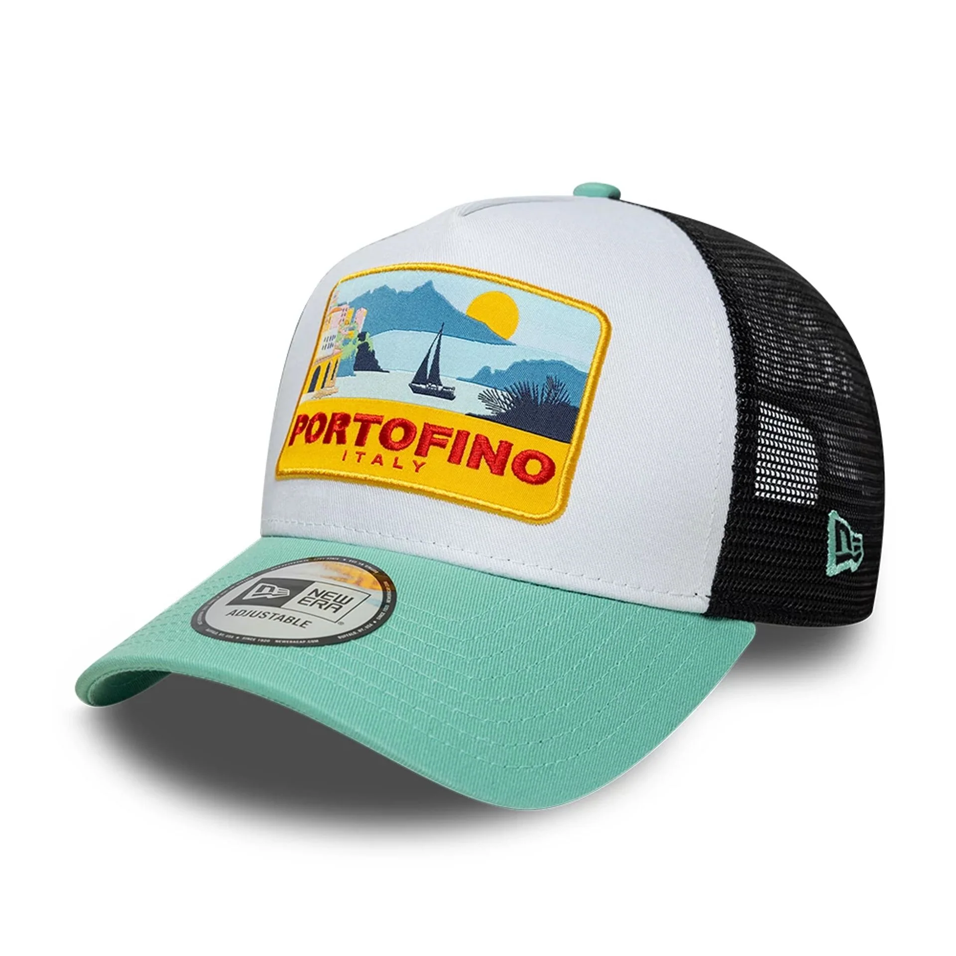 New Era Location Pastel Green 9FORTY A-Frame Trucker Adjustable Cap - Image 4