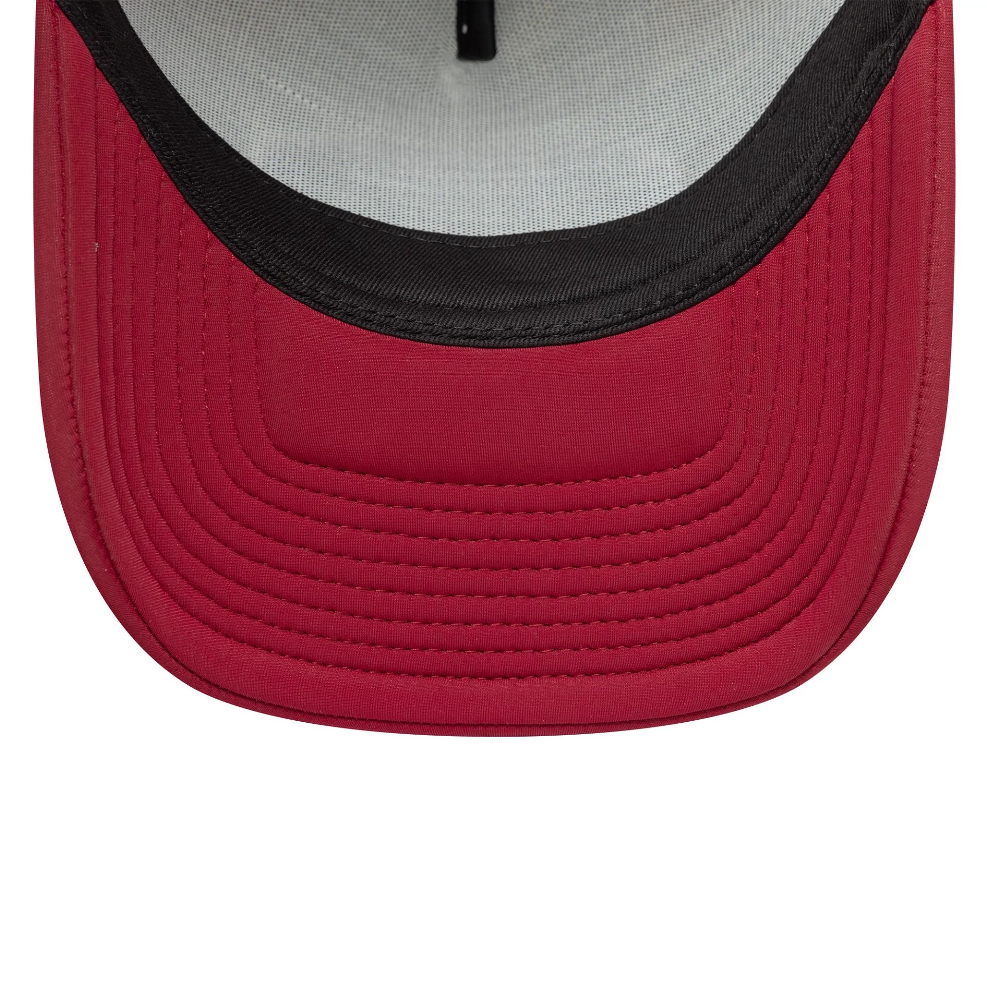New Era Oval Foam Patch Dark Red 9FORTY A-Frame Trucker Adjustable Cap - Image 5