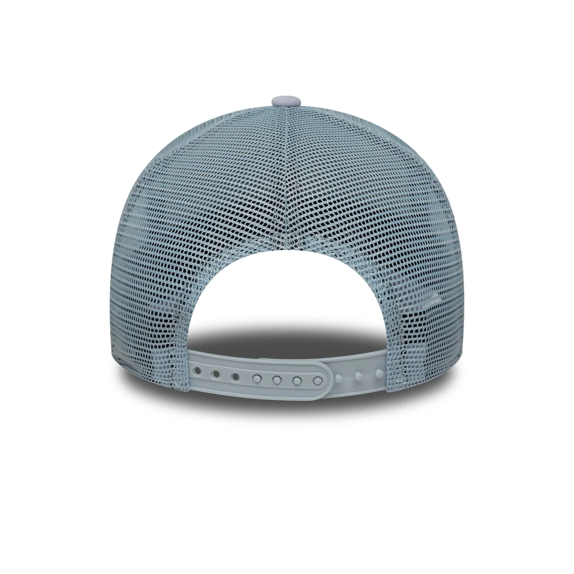 New Era Oval Foam Patch Pastel Blue 9FORTY A-Frame Trucker Adjustable Cap - Image 4