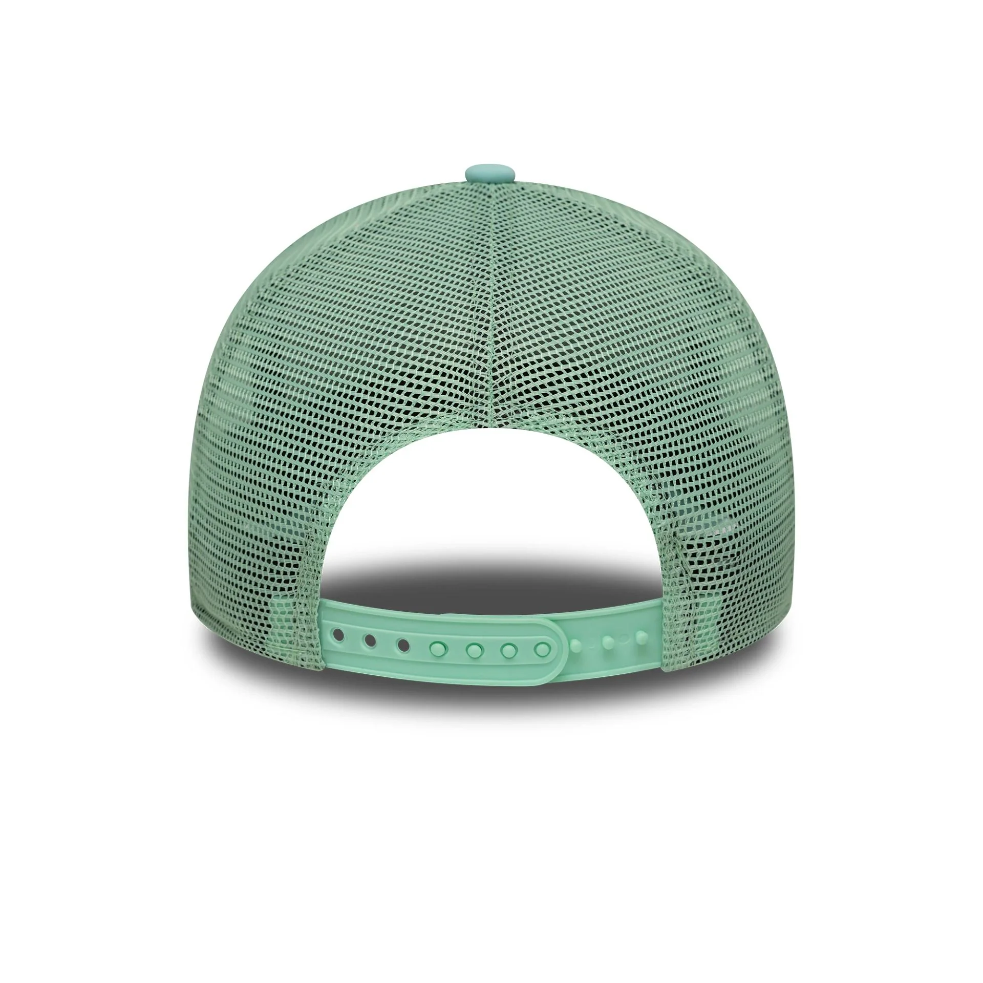 New Era Oval Foam Patch Pastel Green 9FORTY A-Frame Trucker Adjustable Cap - Image 4