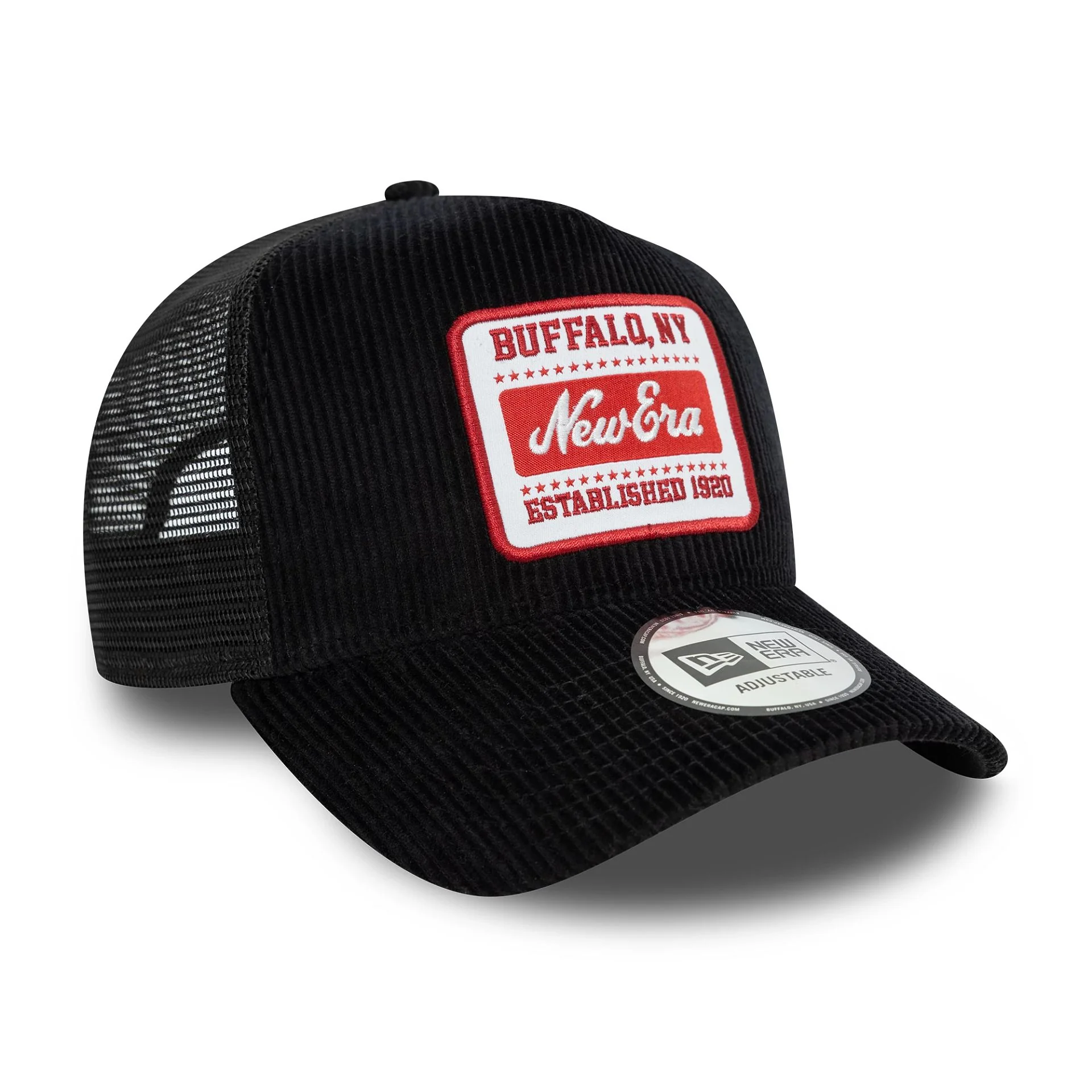 New Era Patch Cord Black 9FORTY A-Frame Trucker Adjustable Cap - Image 3