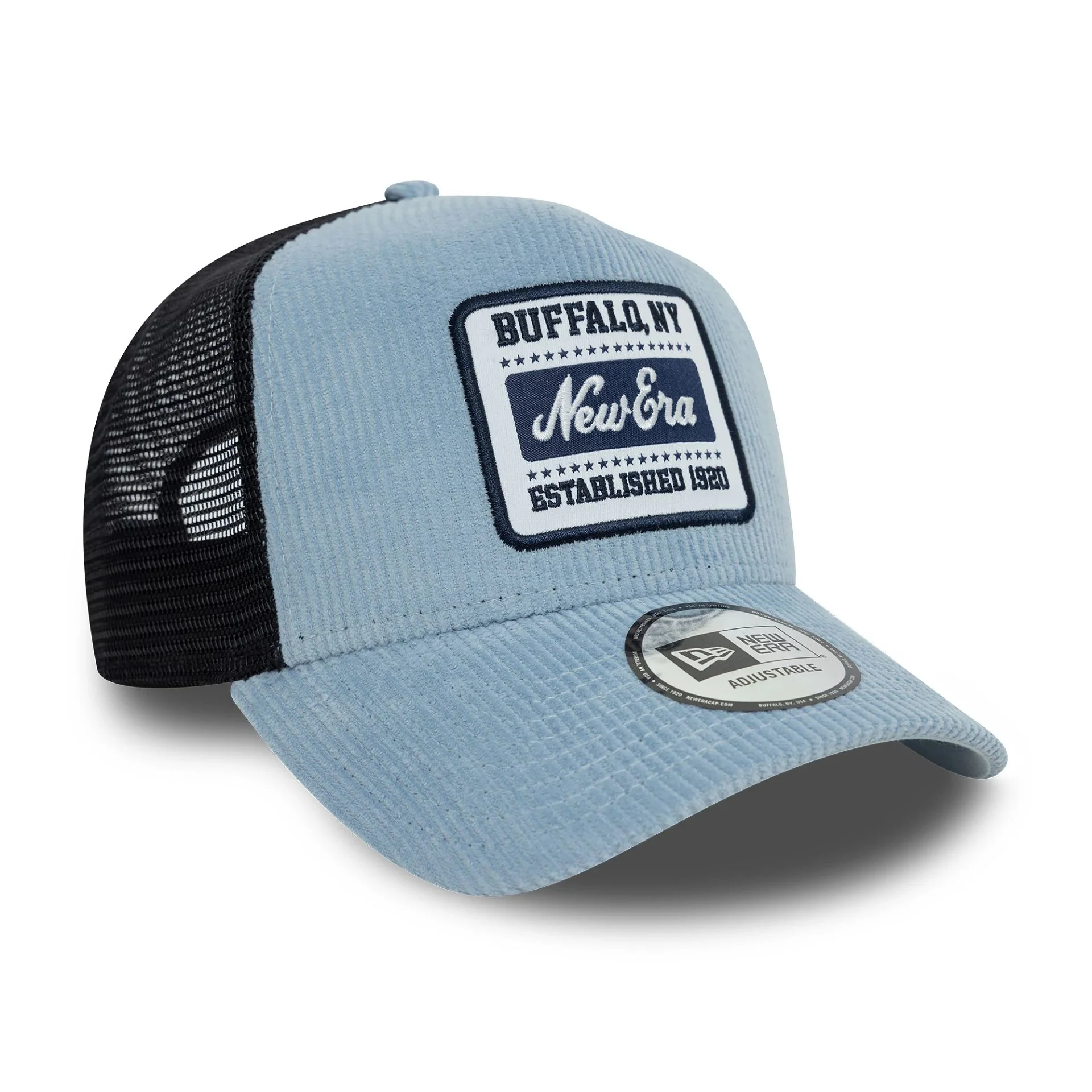 New Era Patch Cord Pastel Blue 9FORTY A-Frame Trucker Adjustable Cap - Image 3