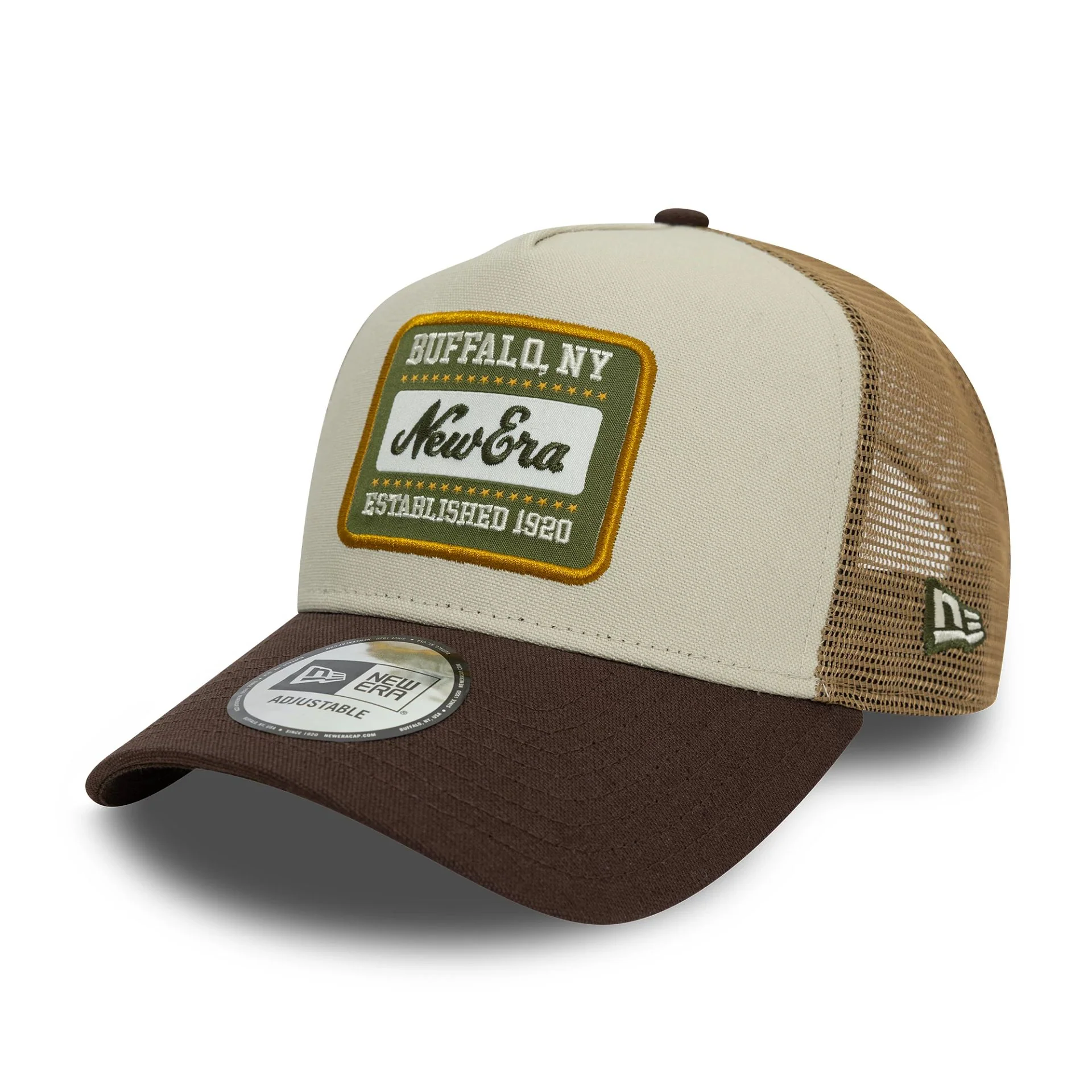 New Era Patch Cotton Canvas 9FORTY A-Frame Trucker Cap - Image 4