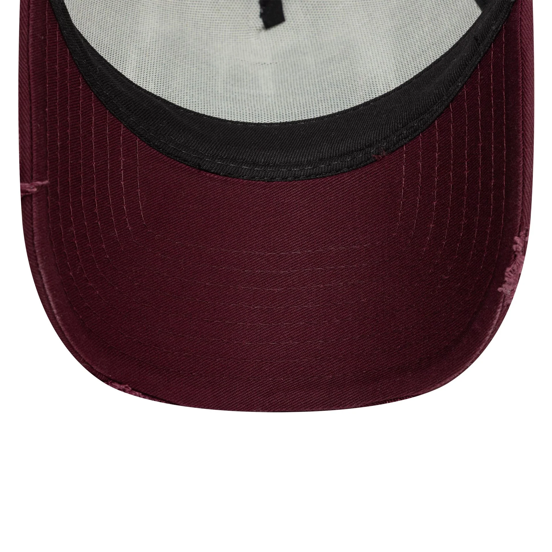 New Era Patch Distressed Dark Red 9FORTY A-Frame Trucker Adjustable Cap - Image 5