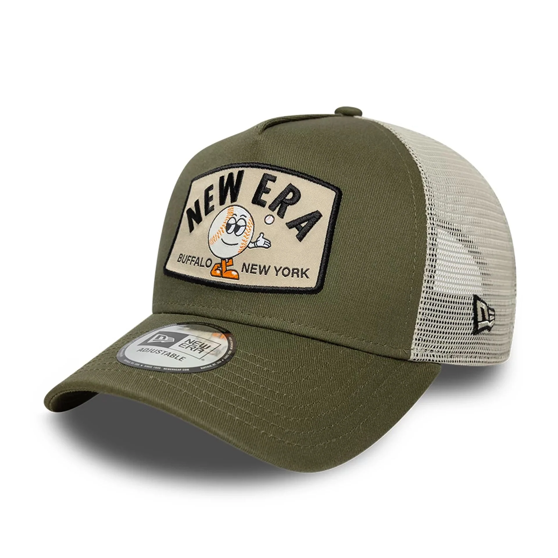 New Era Summer Patch Green 9FORTY A-Frame Trucker Adjustable Cap - Image 4