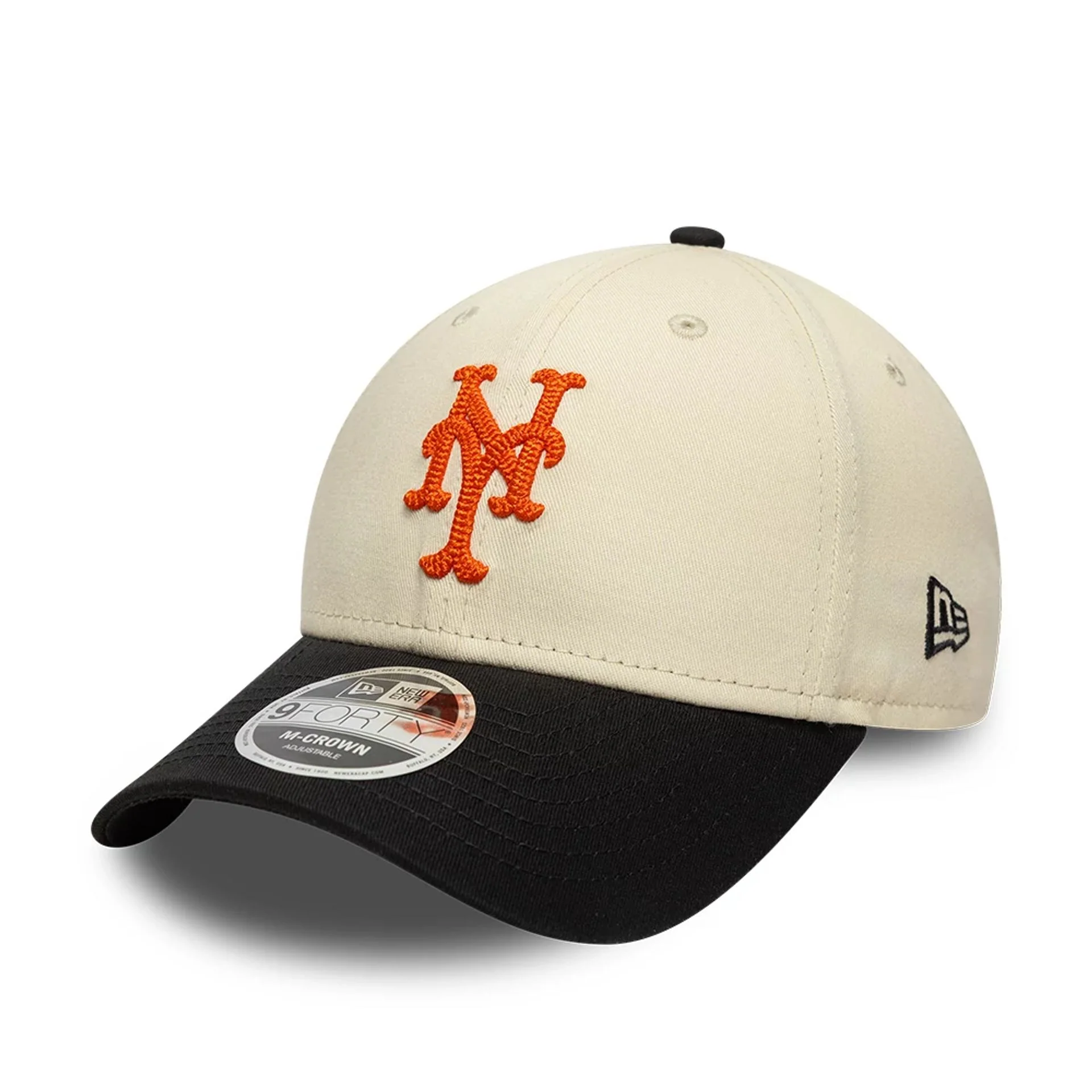 New York Mets MLB Side Script Cream 9FORTY M-Crown Adjustable Cap - Image 4