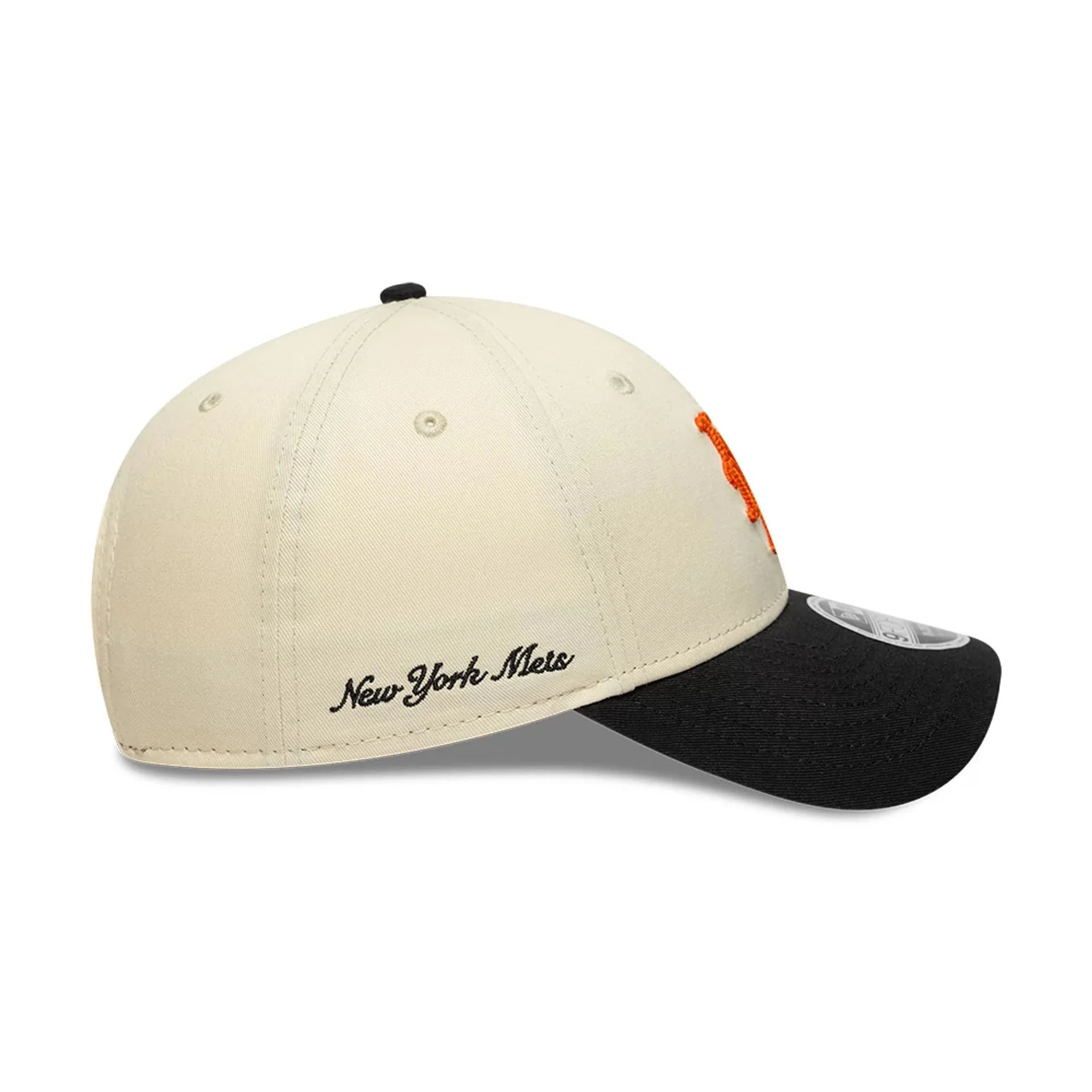 New York Mets MLB Side Script Cream 9FORTY M-Crown Adjustable Cap - Image 6