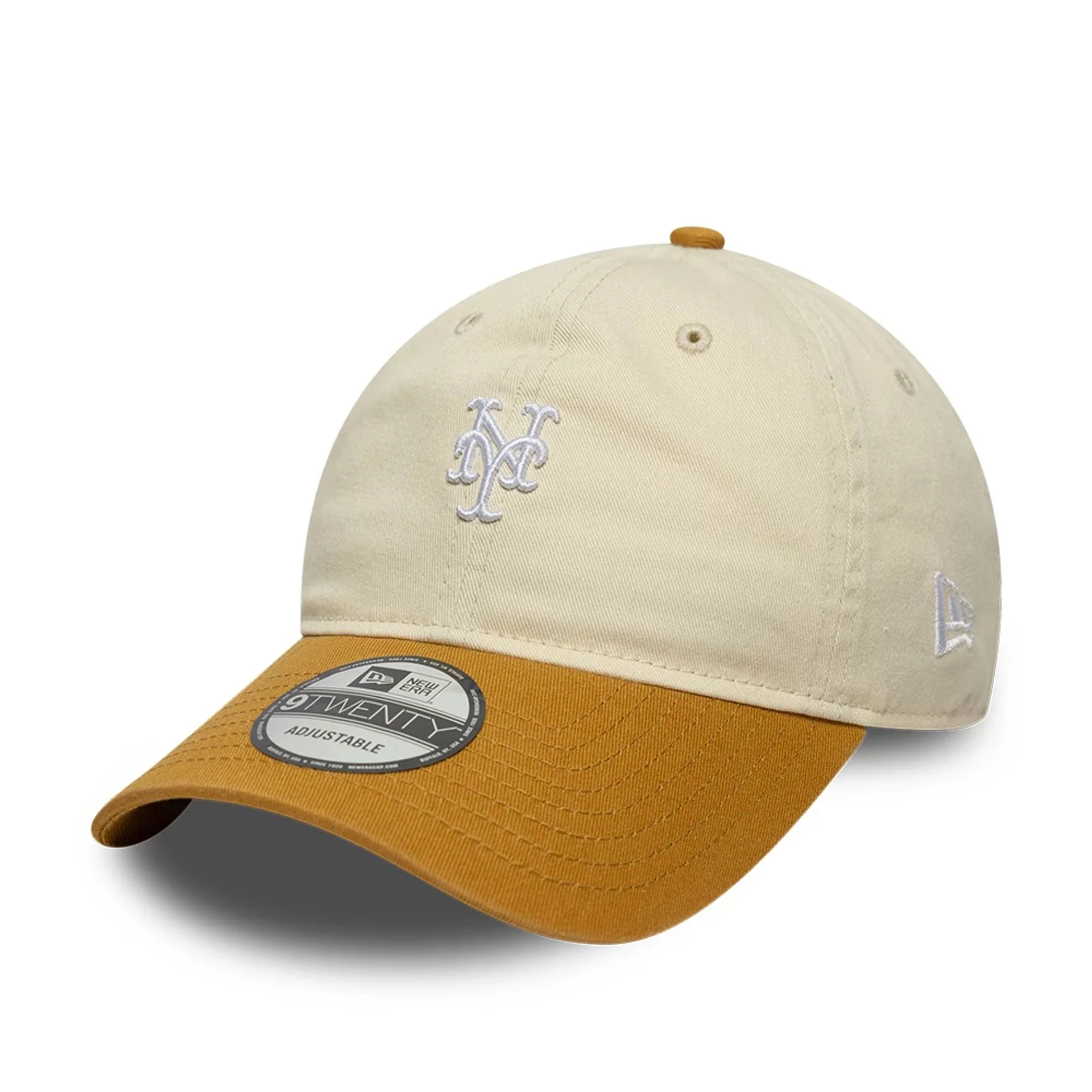 New York Mets MLB Washed Contrast Cream 9TWENTY Adjustable Cap - Image 4
