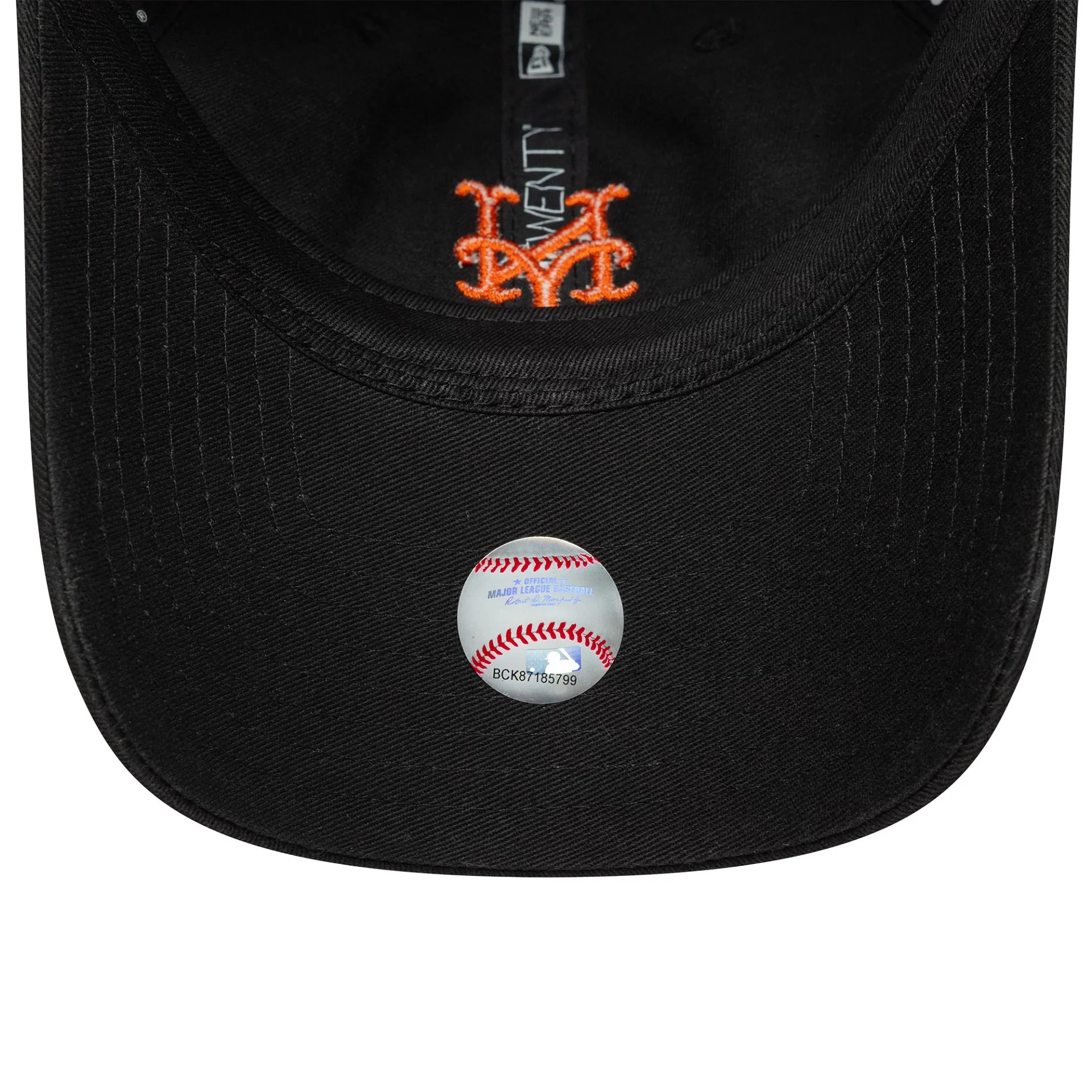 New York Mets MLB Washed Script Black 9TWENTY Cap - Image 4