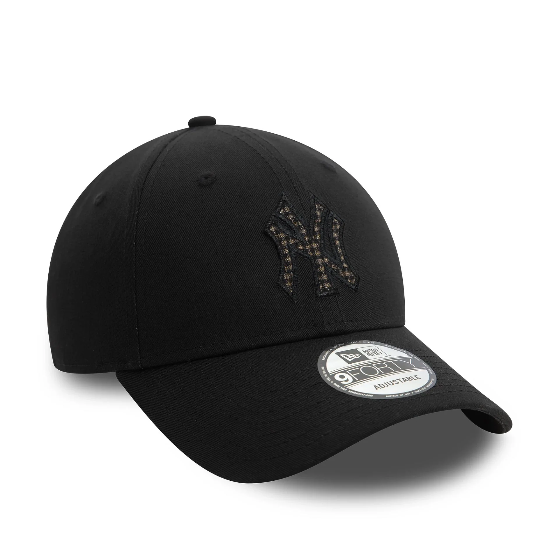 New York Yankees Check Infill Black 9FORTY Cap - Image 3