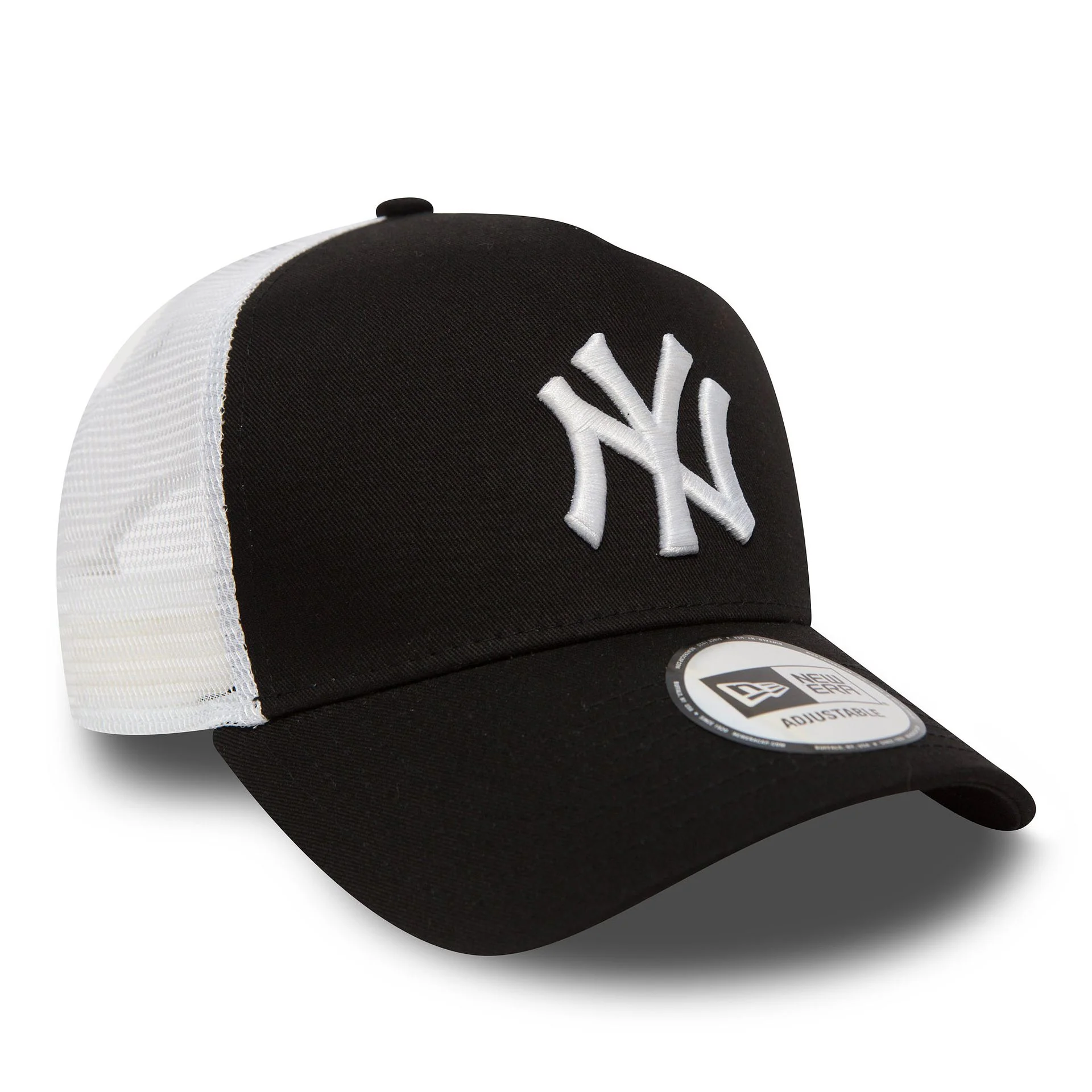 New York Yankees Clean Black AFrame Trucker Cap - Image 3