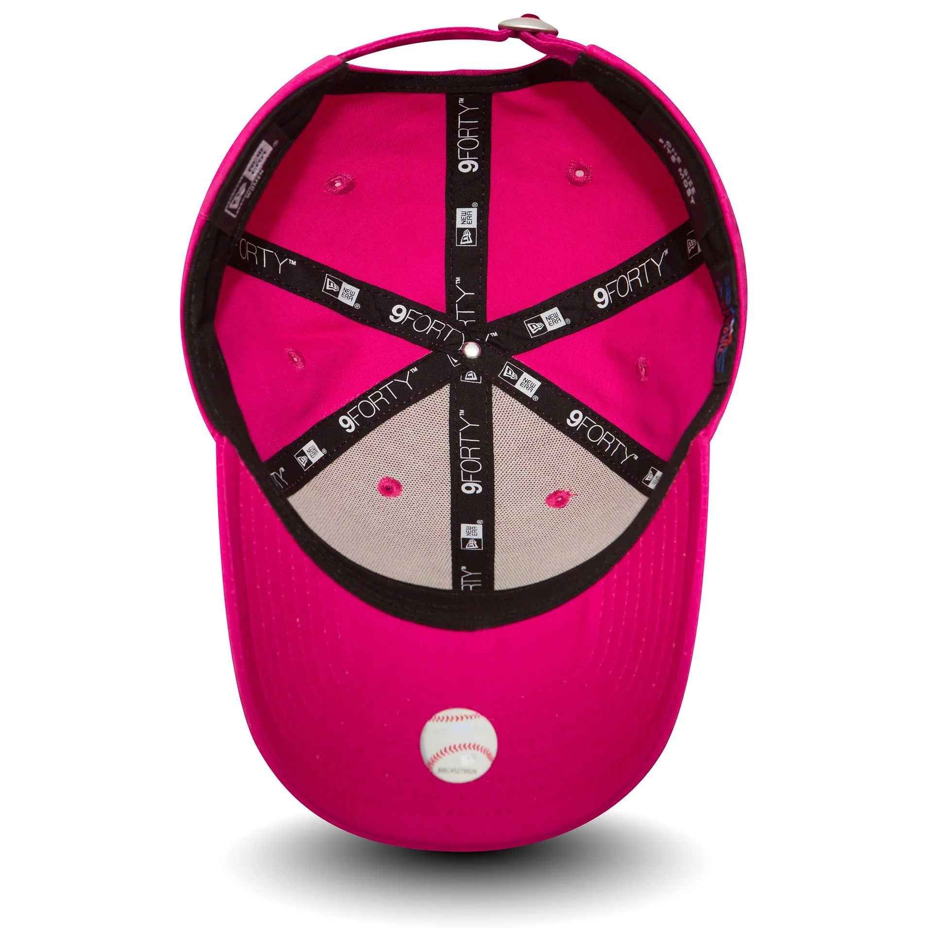 New York Yankees Essential Womens Bright Pink 9FORTY Cap - Image 3