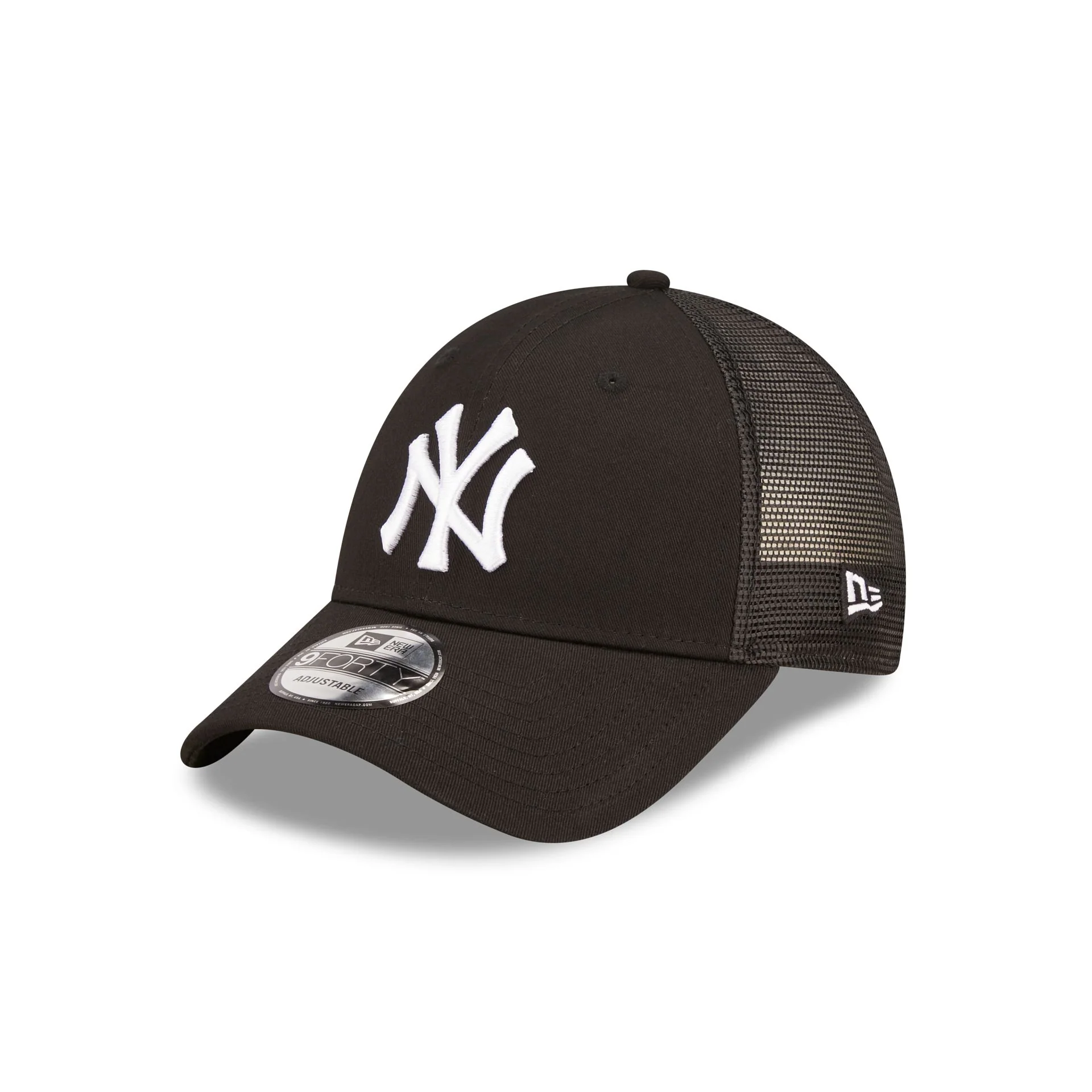 New York Yankees Home Field Black 9FORTY A-Frame Trucker Cap - Image 5