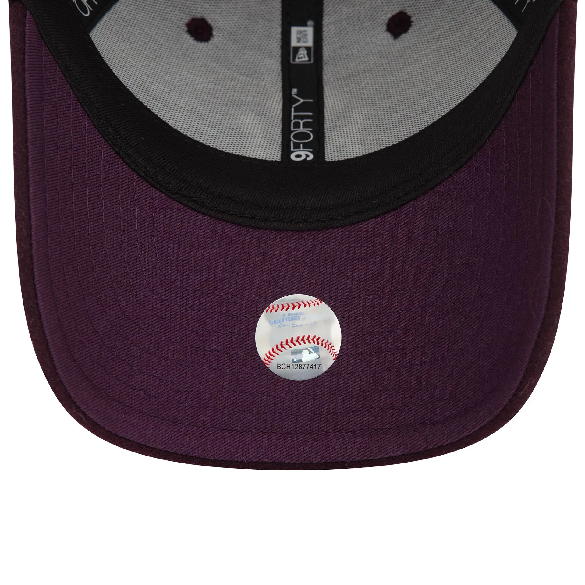 New York Yankees Melton Wool Purple 9FORTY Adjustable Cap - Image 5