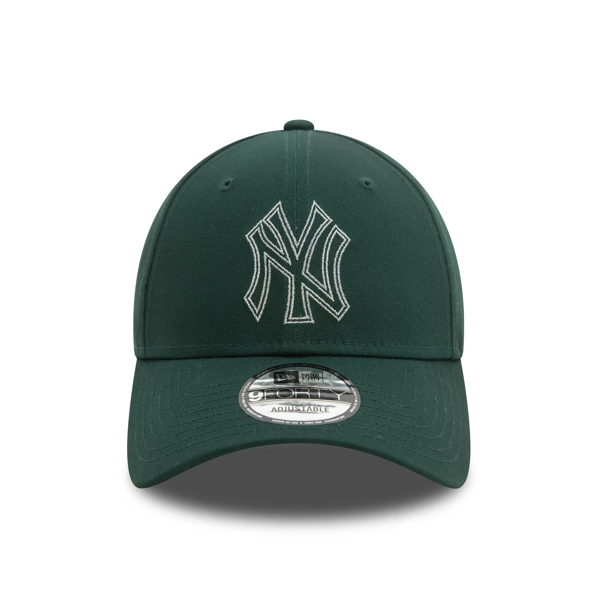 New York Yankees Metallic Outline Dark Green 9FORTY Cap - Image 3