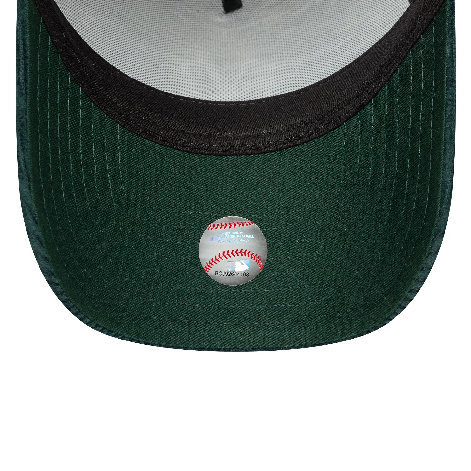 New York Yankees MLB Cord Dark Green 9FORTY A-Frame Trucker Adjustable Cap - Image 4