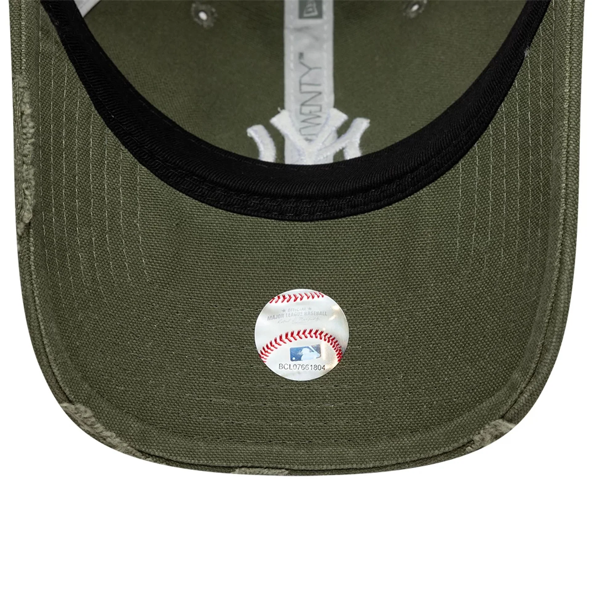 New York Yankees MLB Cotton Canvas Green 9TWENTY Trucker Adjustable Cap - Image 5