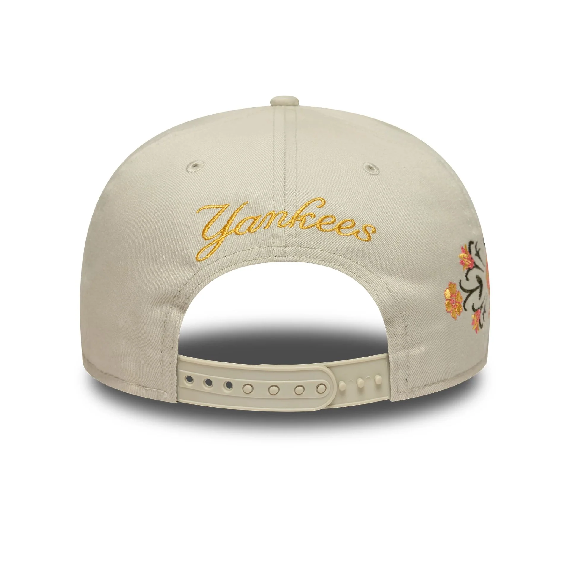 New York Yankees MLB Floral Cream 9FIFTY Snapback Adjustable Cap - Image 2