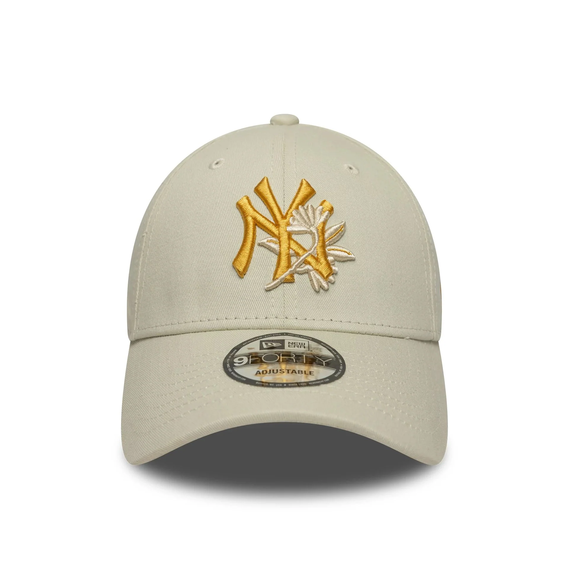 New York Yankees MLB Floral Icon Cream 9FORTY Adjustable Cap - Image 2
