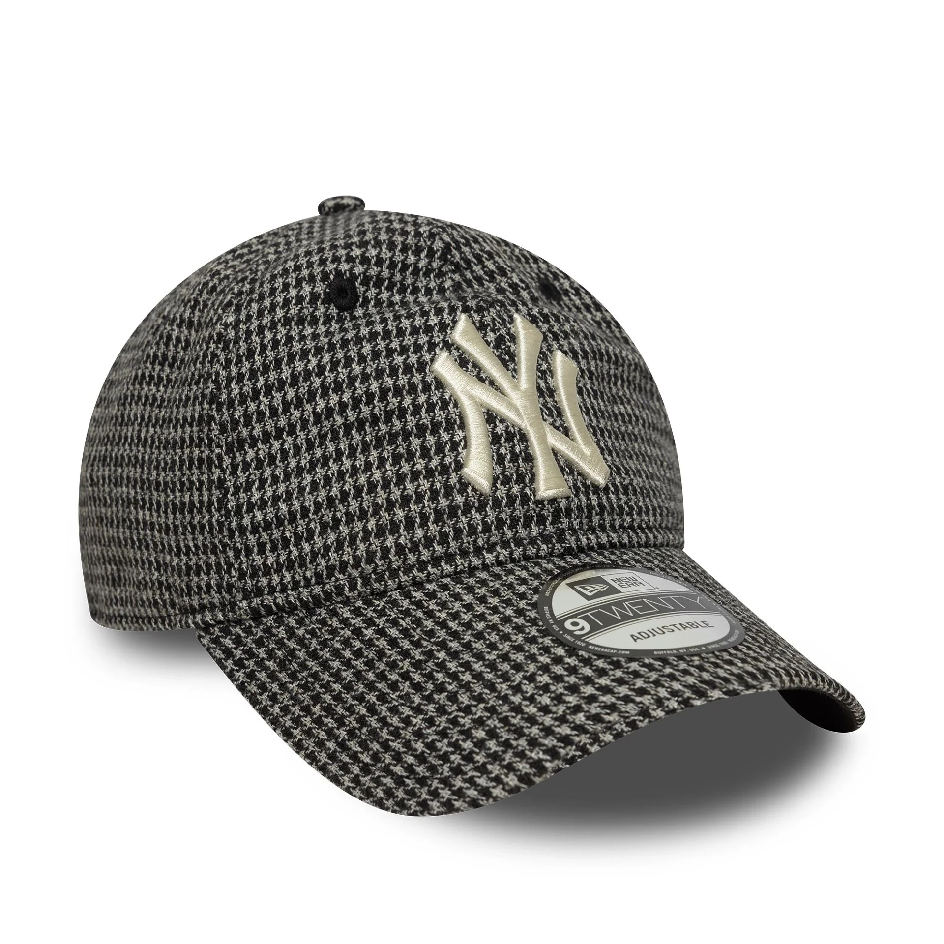 New York Yankees MLB Houndstooth Black 9TWENTY Adjustable Cap - Image 2