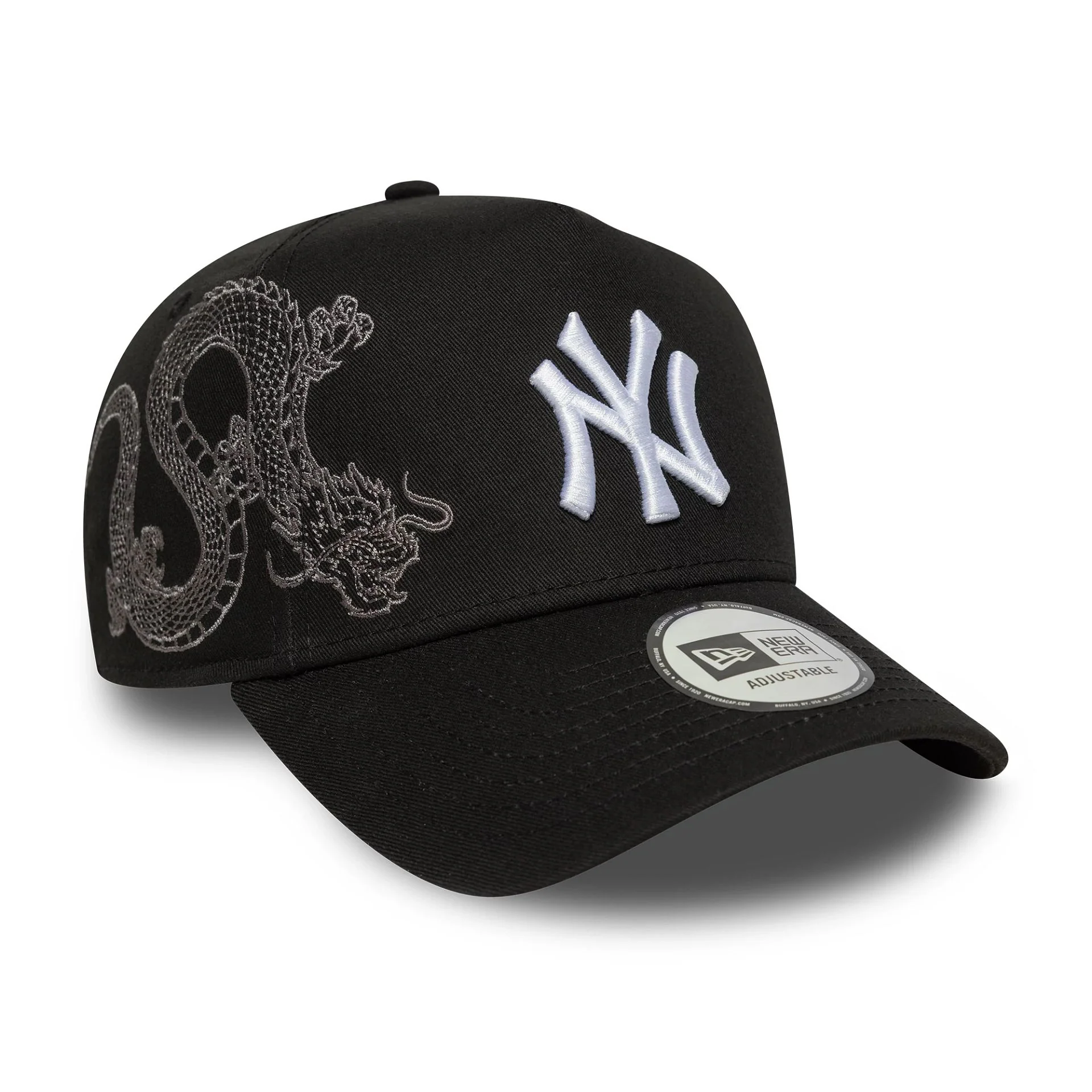 New York Yankees MLB Icon Black 9FORTY E-Frame Adjustable Cap - Image 2