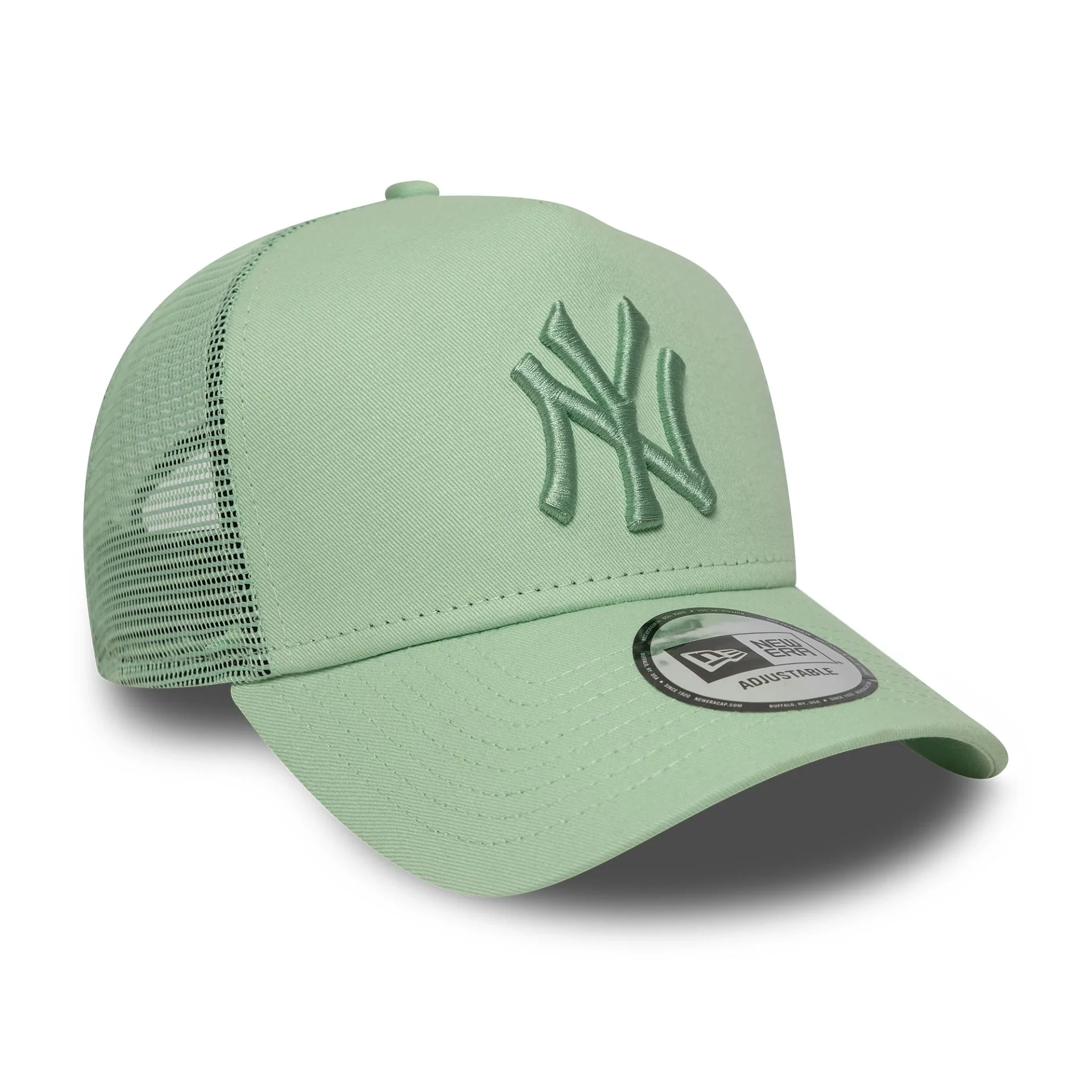 New York Yankees MLB League Essential Pastel Green 9FORTY A-Frame Trucker Adjustable Cap - Image 3