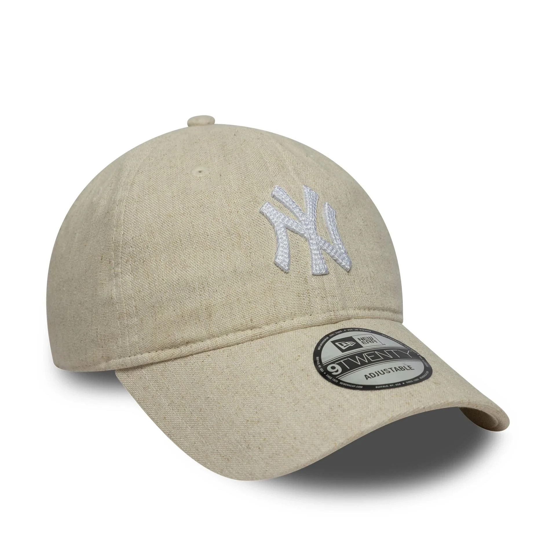 New York Yankees MLB Linen Light Beige 9TWENTY Adjustable Cap - Image 2