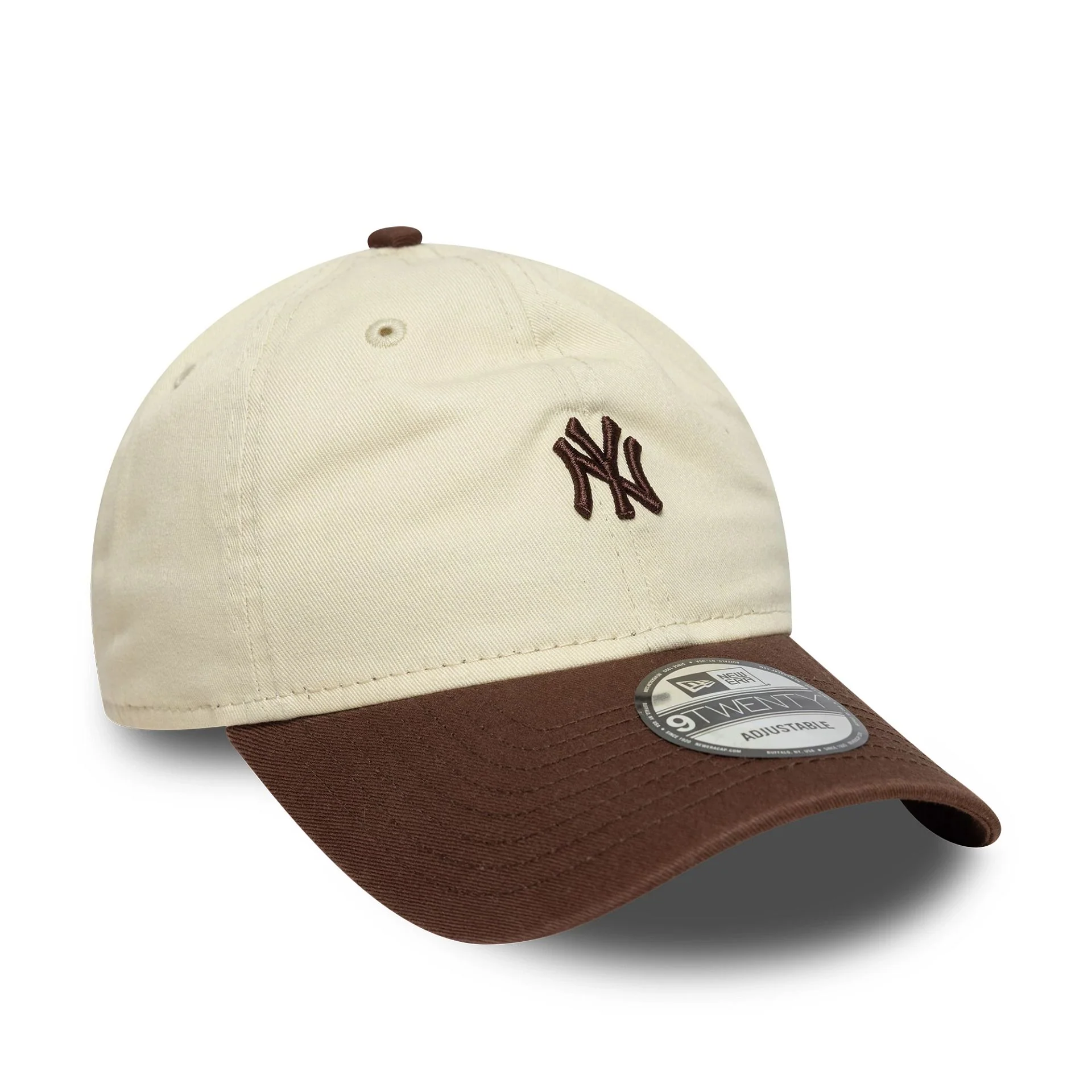 New York Yankees MLB Mini Logo Dark Brown 9TWENTY Cap - Image 2