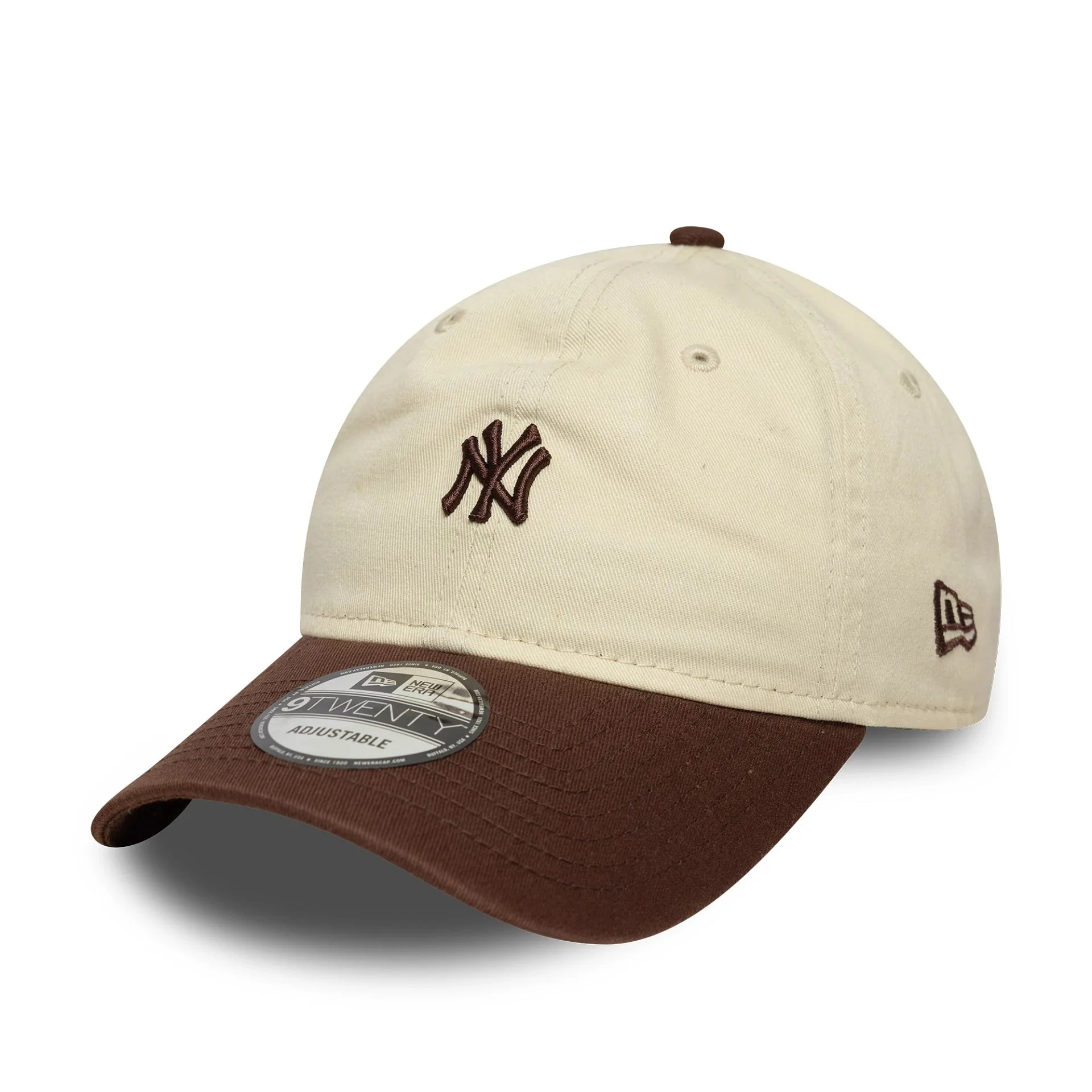 New York Yankees MLB Mini Logo Dark Brown 9TWENTY Cap - Image 5