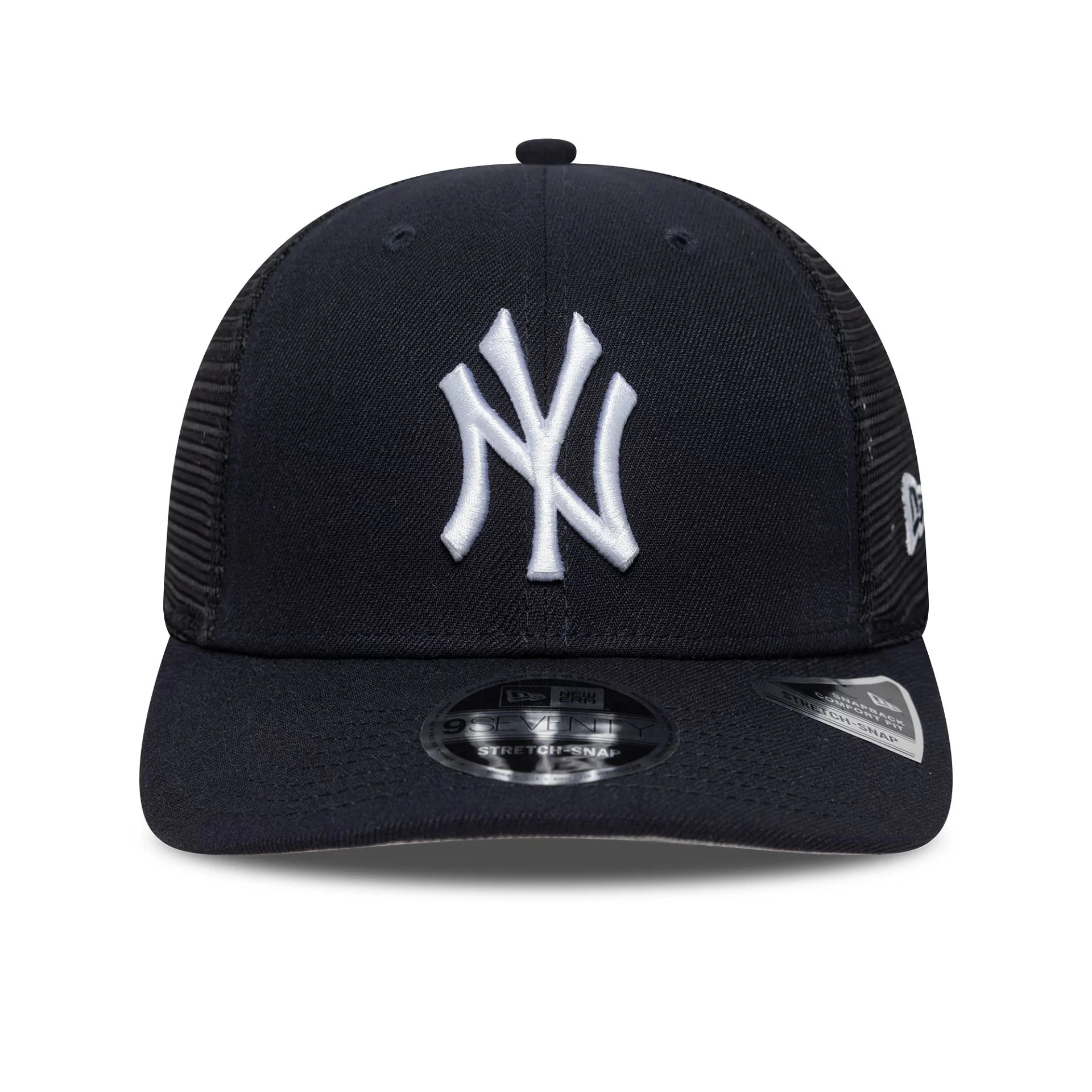 New York Yankees MLB Official Team Colour Navy 9SEVENTY Stretch Snap Adjustable Cap - Image 3