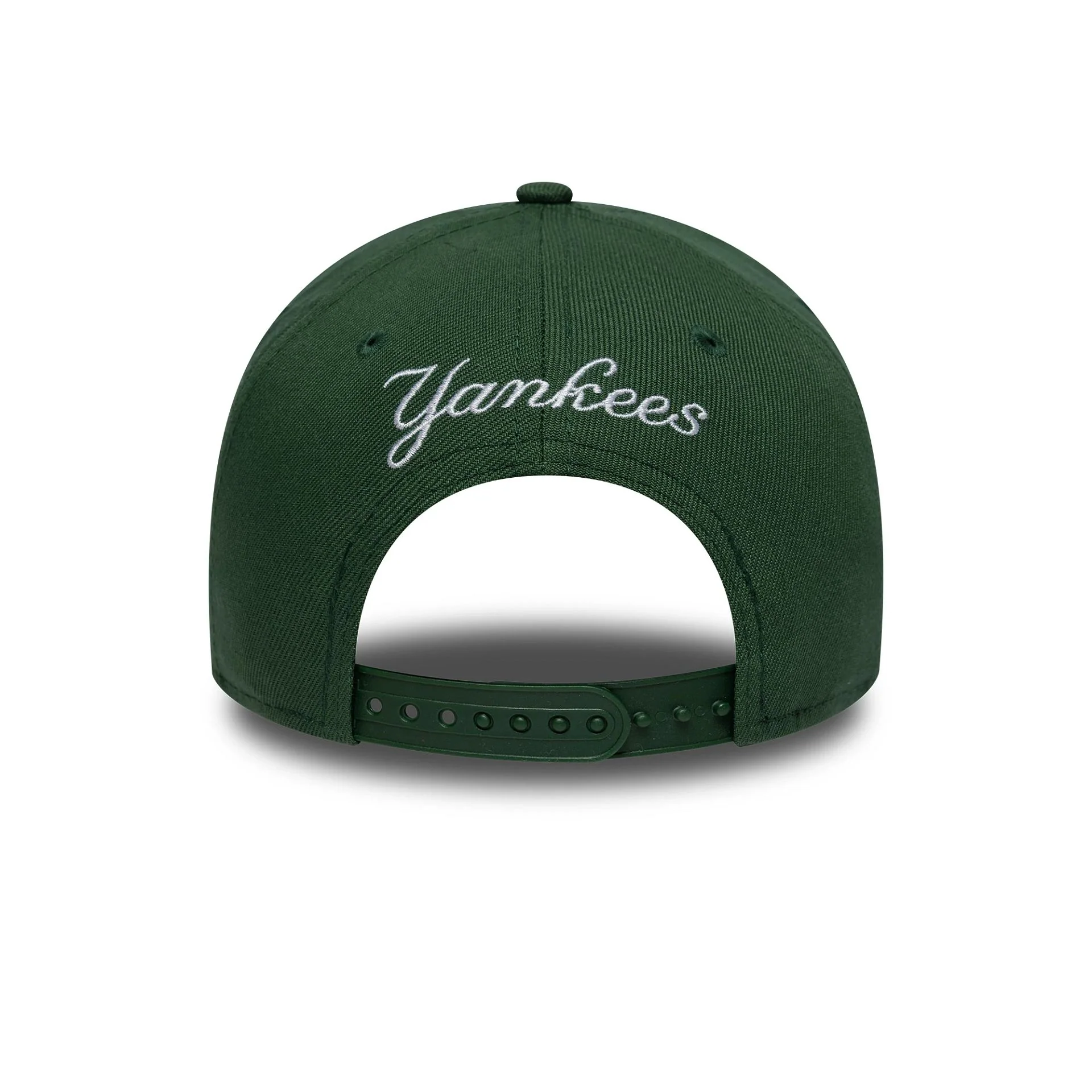 New York Yankees MLB Outline Script Dark Green 9FORTY E-Frame Cap - Image 3