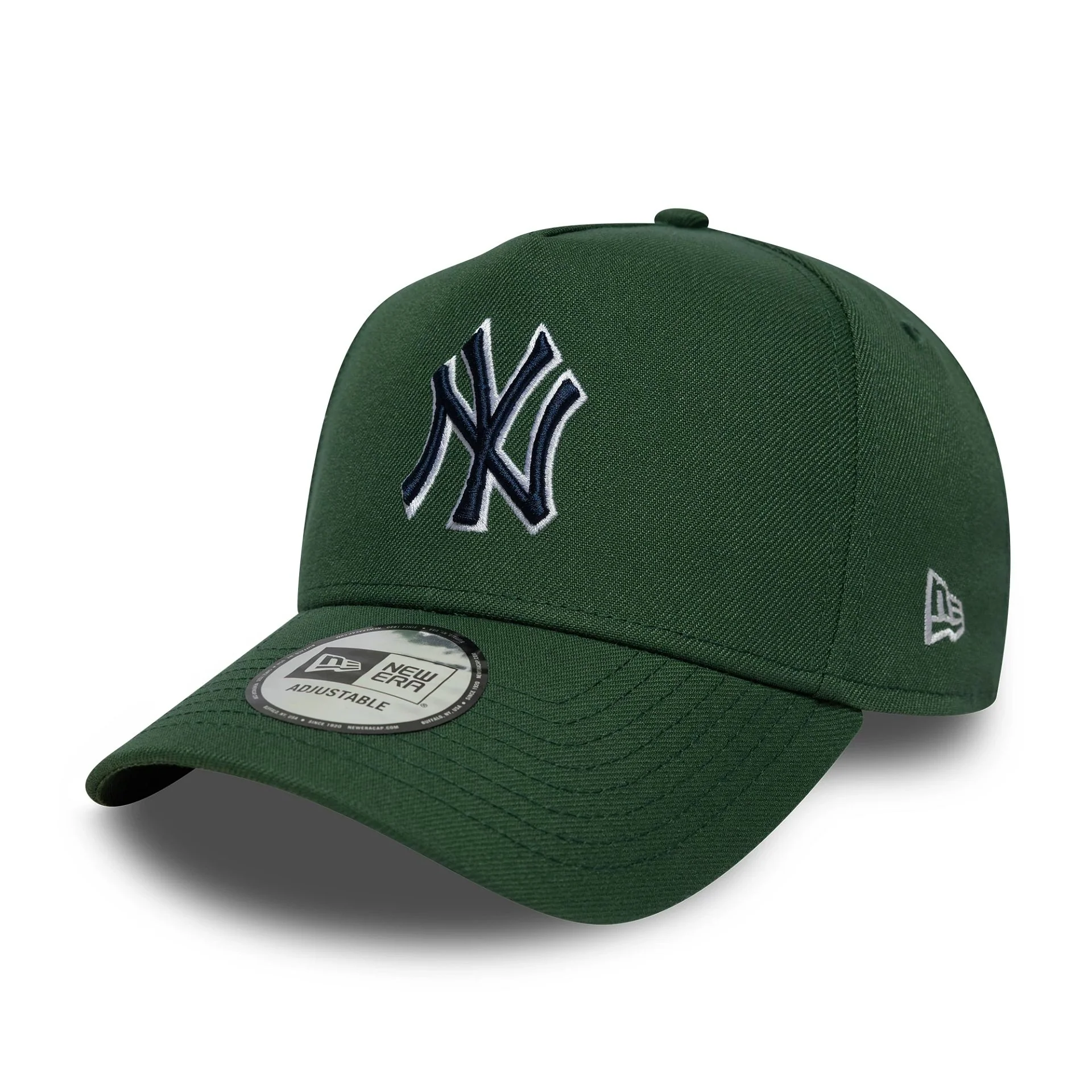 New York Yankees MLB Outline Script Dark Green 9FORTY E-Frame Cap - Image 5
