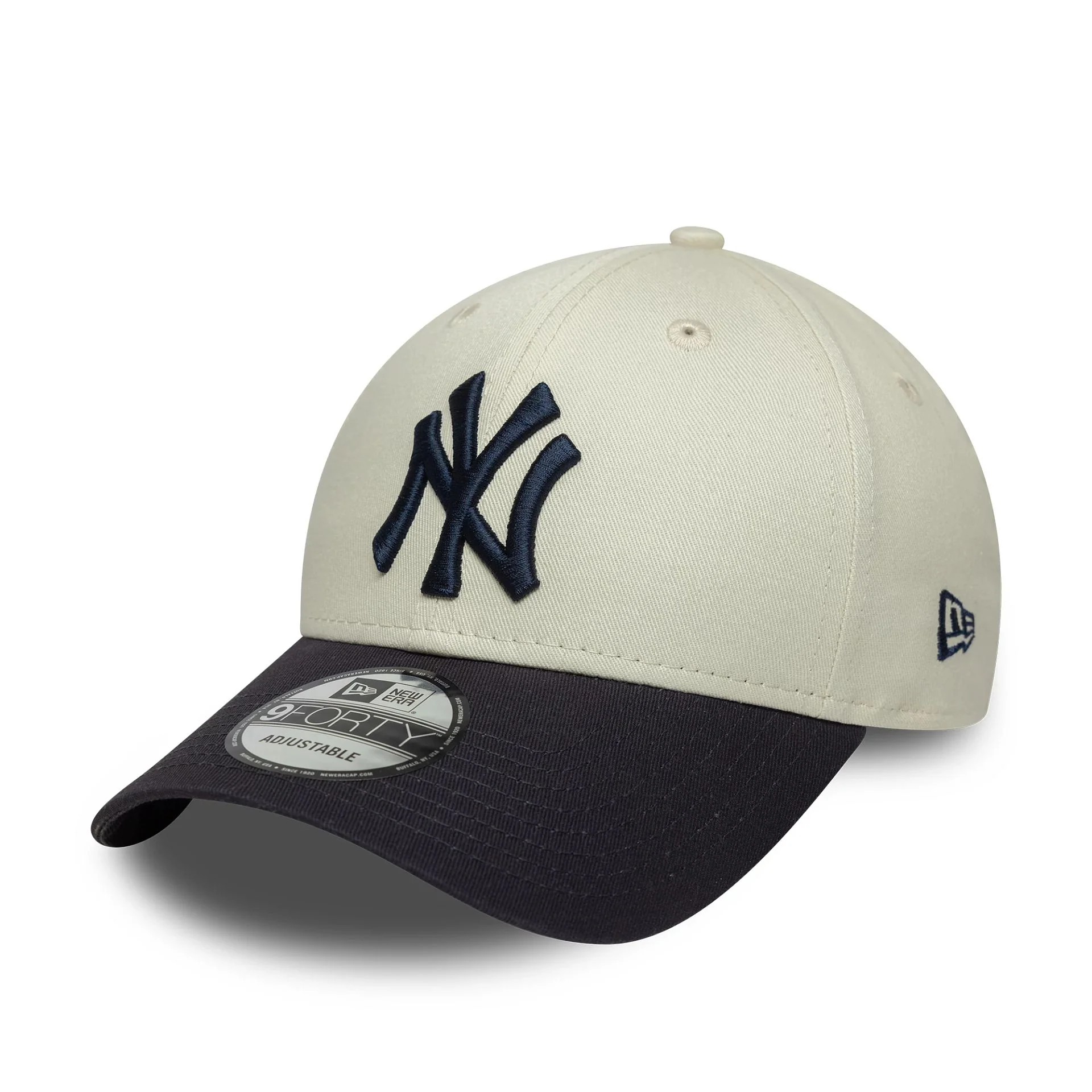 New York Yankees MLB Side Script Cream 9FORTY Adjustable Cap - Image 3