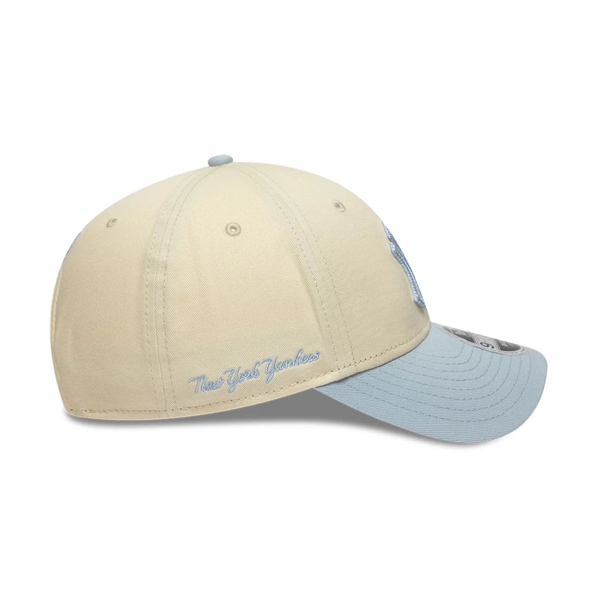 New York Yankees MLB Side Script Cream 9FORTY M-Crown Adjustable Cap - Image 6